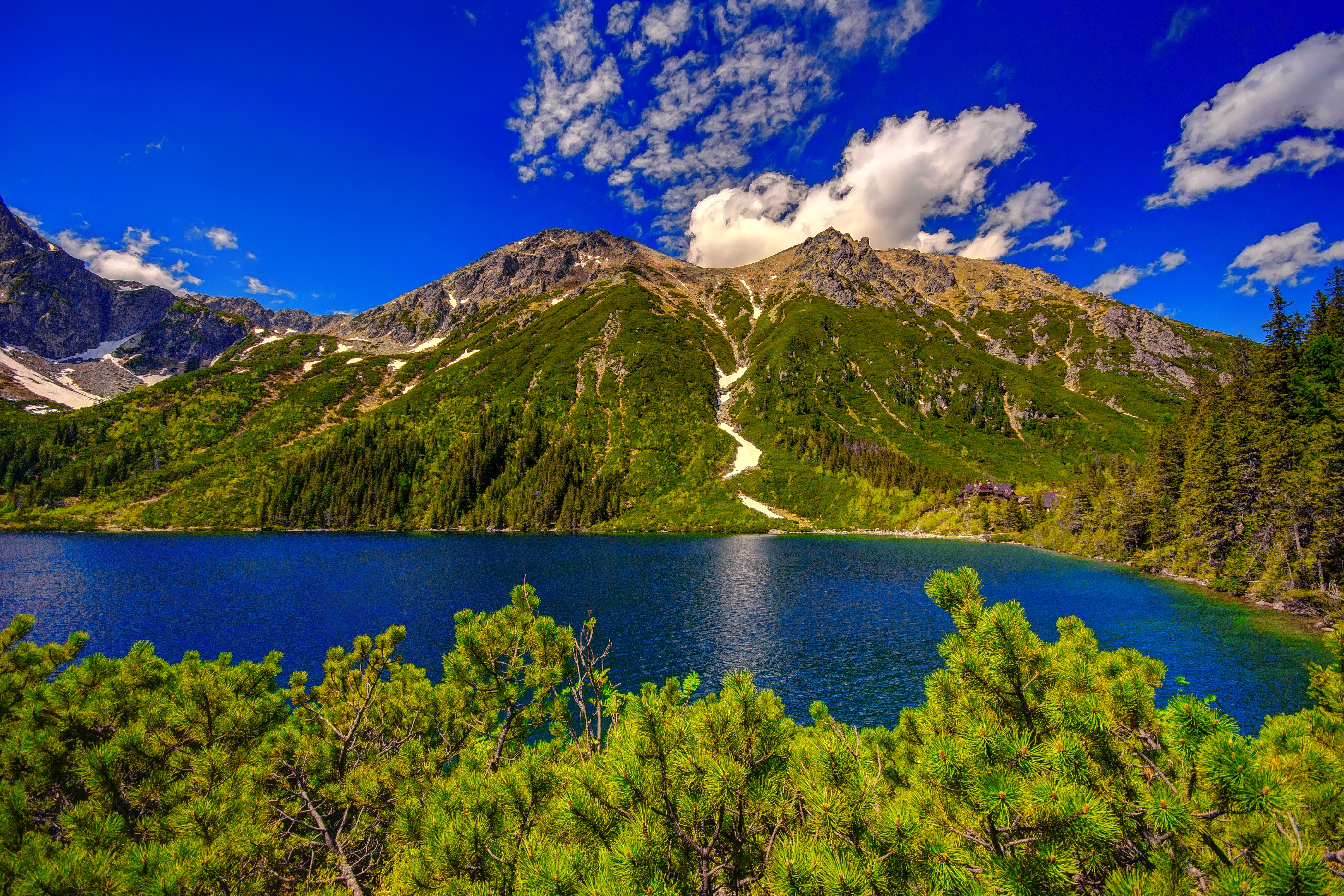 無料モバイル壁紙湖, 山, 青い, 地球, 山岳をダウンロードします。