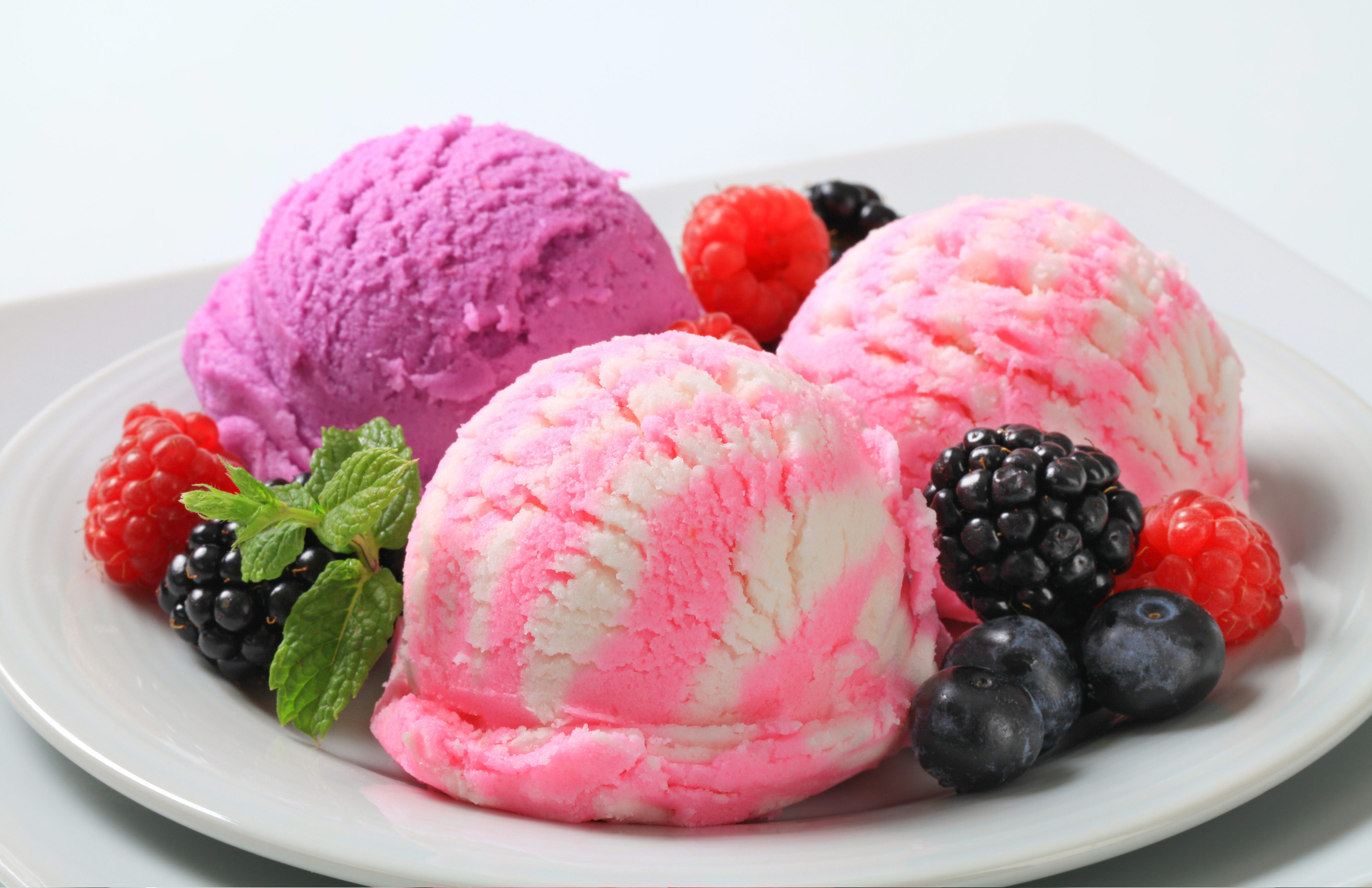 Download mobile wallpaper Food, Ice Cream, Berry for free.