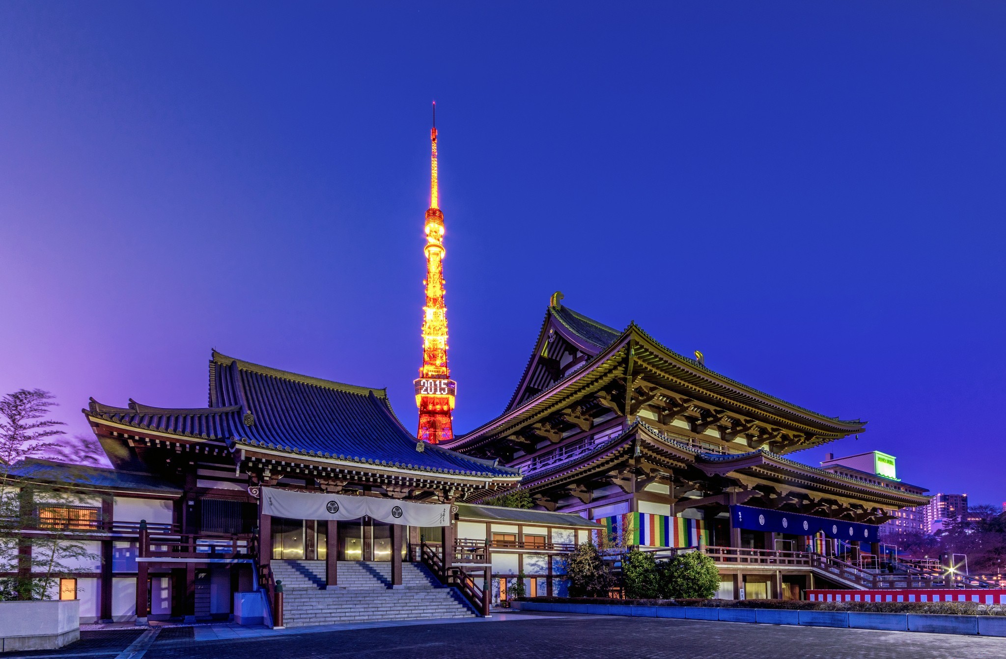religious, zojo ji temple, japan, temple, tokyo tower, tokyo, temples