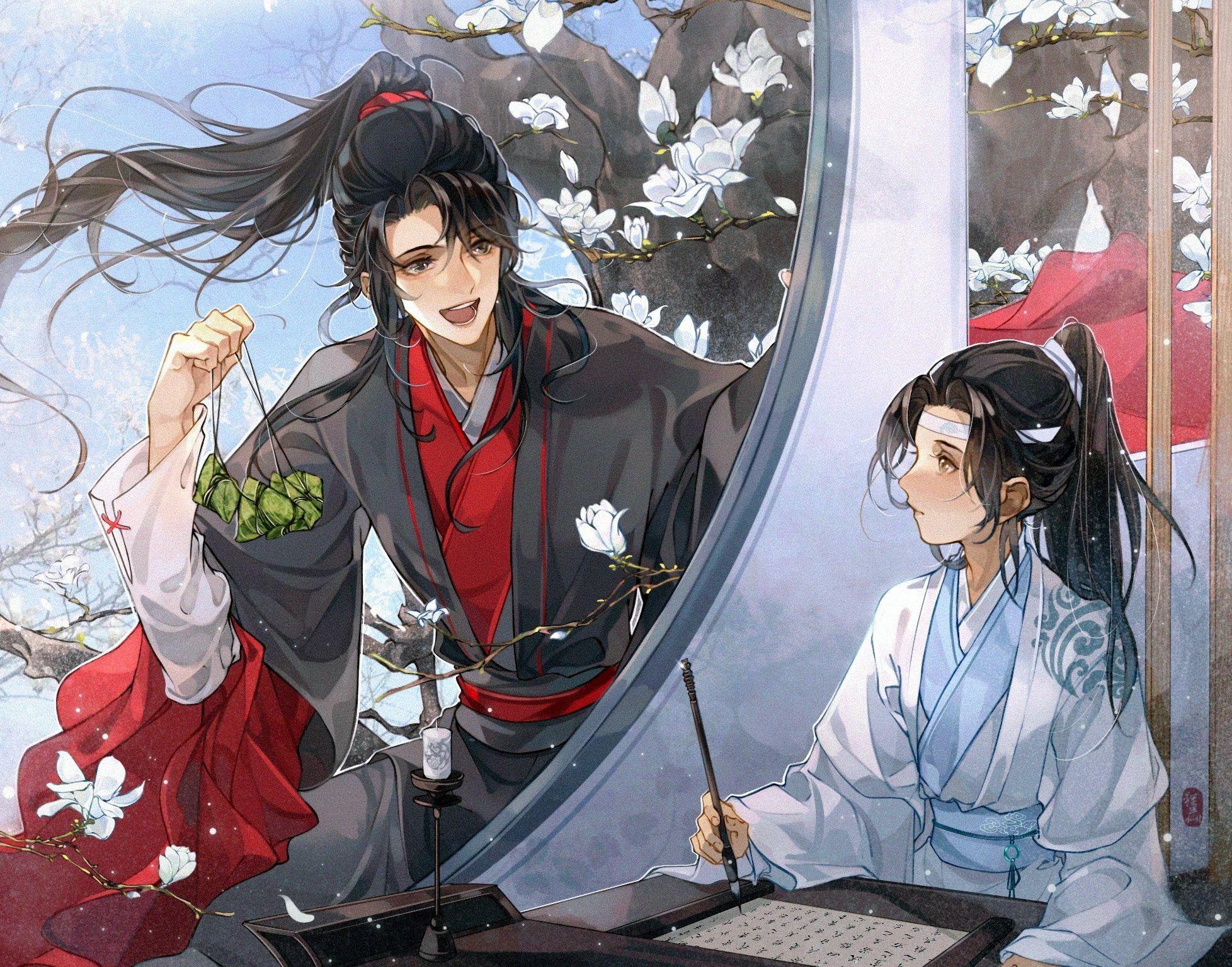 Descarga gratuita de fondo de pantalla para móvil de Animado, Lanzhan, Wei Ying, Lan Wangji, Wei Wu Xian, Mo Dao Zu Shi.