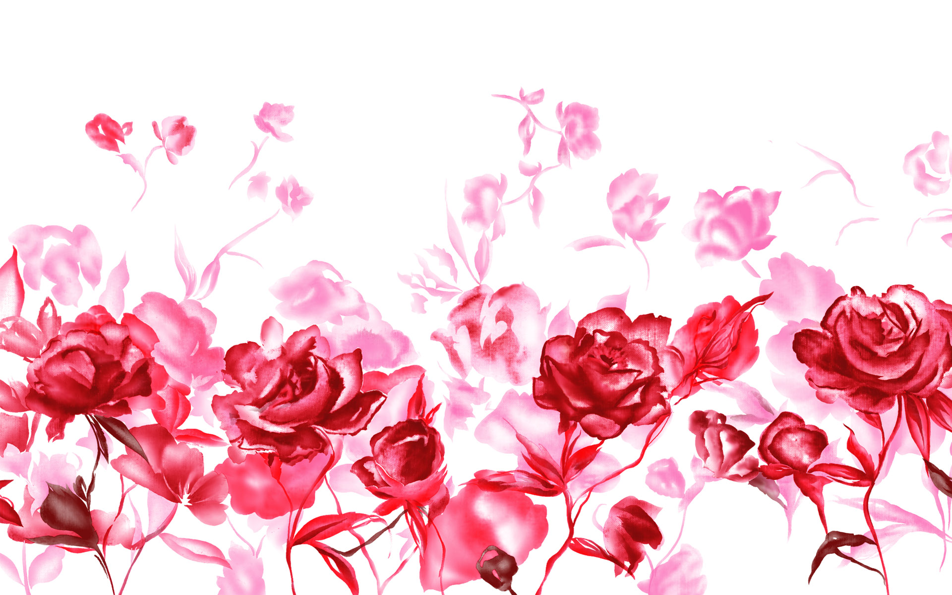Téléchargez des papiers peints mobile Rose, Peinture, Artistique, Esquisser, Fleur Rouge gratuitement.