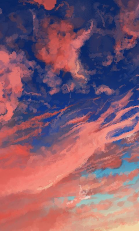 Download mobile wallpaper Anime, Sky, Cloud, Original for free.