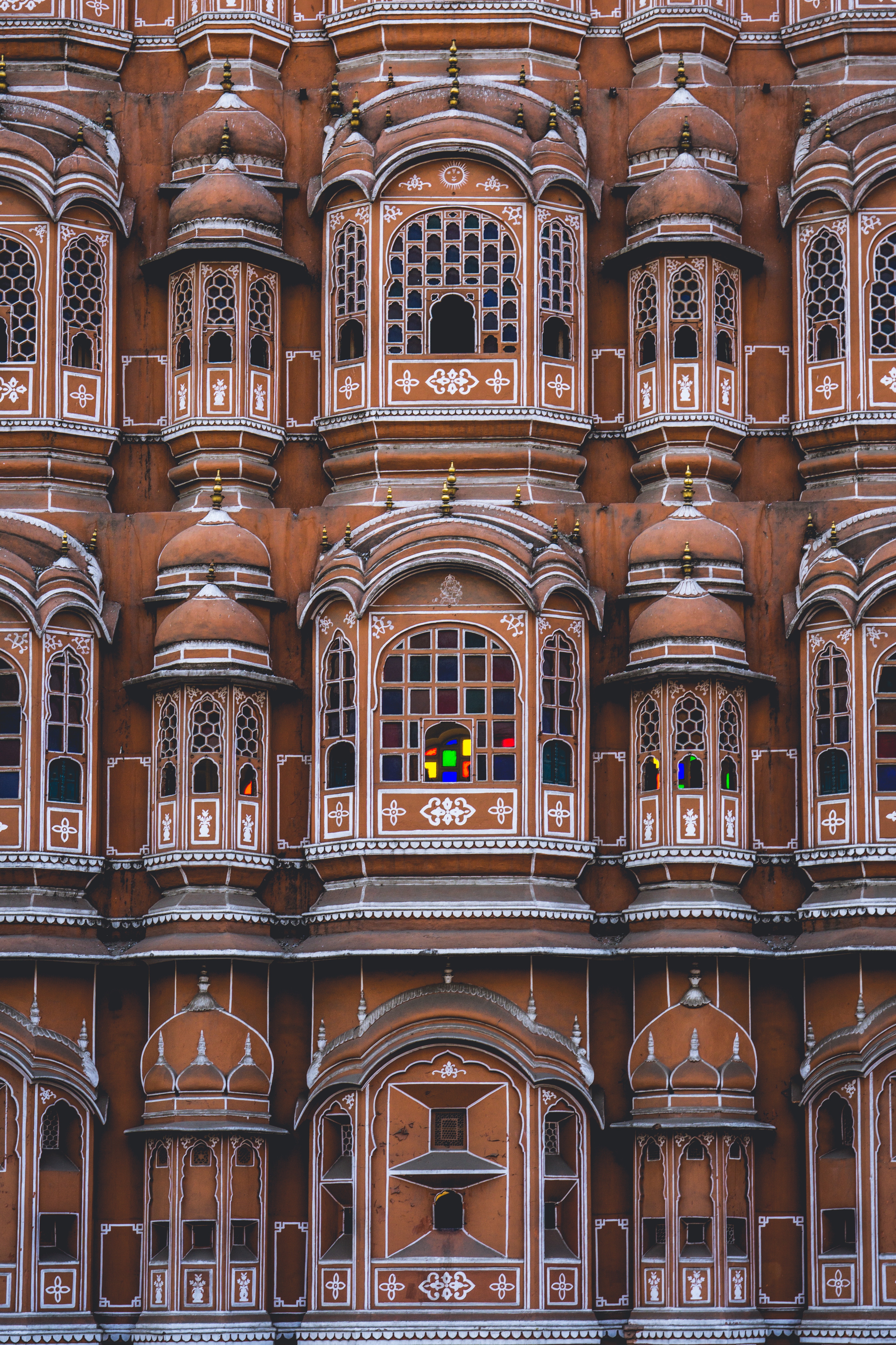 151300 скачать обои индия, архитектура, разное, здание, фасад, джайпур, хава махал - заставки и картинки бесплатно