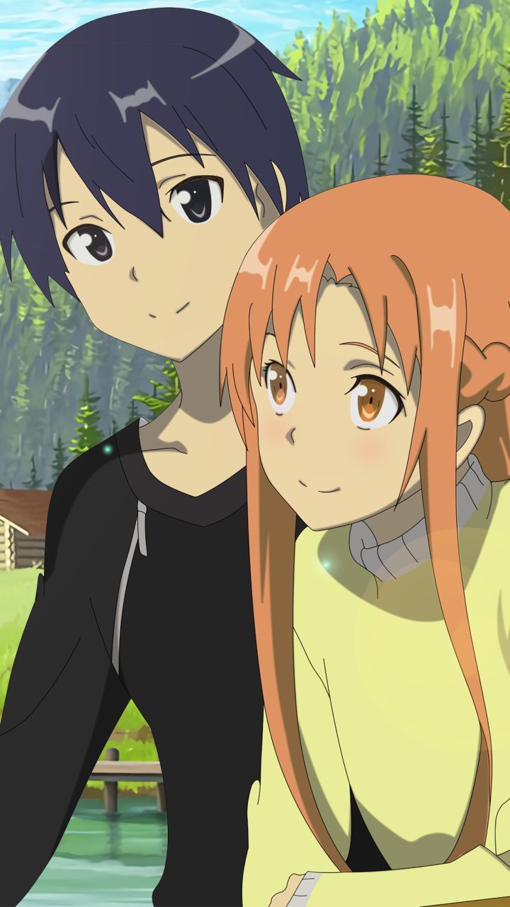 Baixar papel de parede para celular de Anime, Amor, Sword Art Online, Asuna Yuuki, Kirito (Sword Art Online) gratuito.