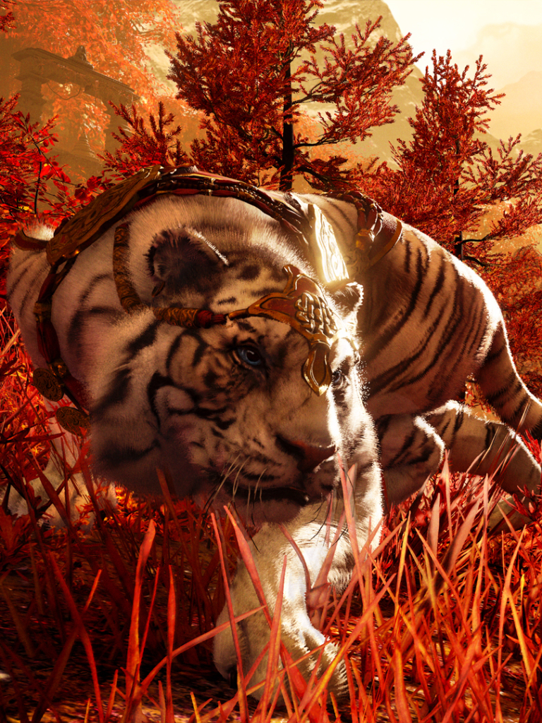 Handy-Wallpaper Tiger, Computerspiele, Ferner Schrei, Far Cry 4 kostenlos herunterladen.