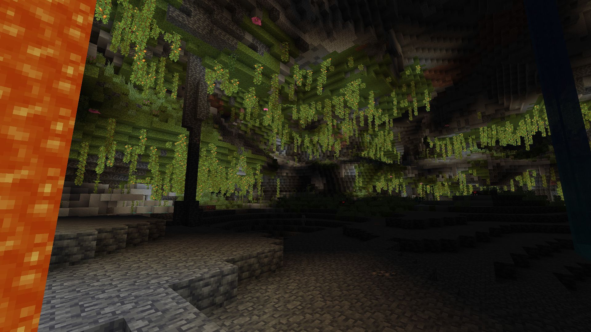 Free download wallpaper Minecraft, Cave, Video Game, Cavern on your PC desktop