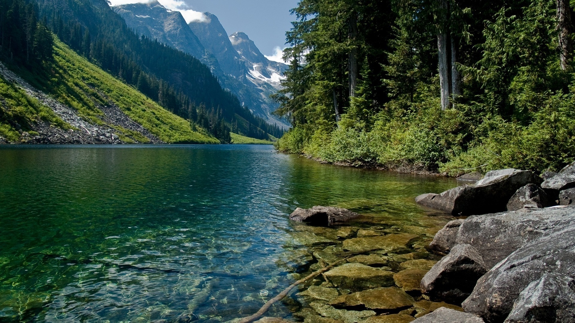 Download mobile wallpaper Mountain, Earth, River for free.