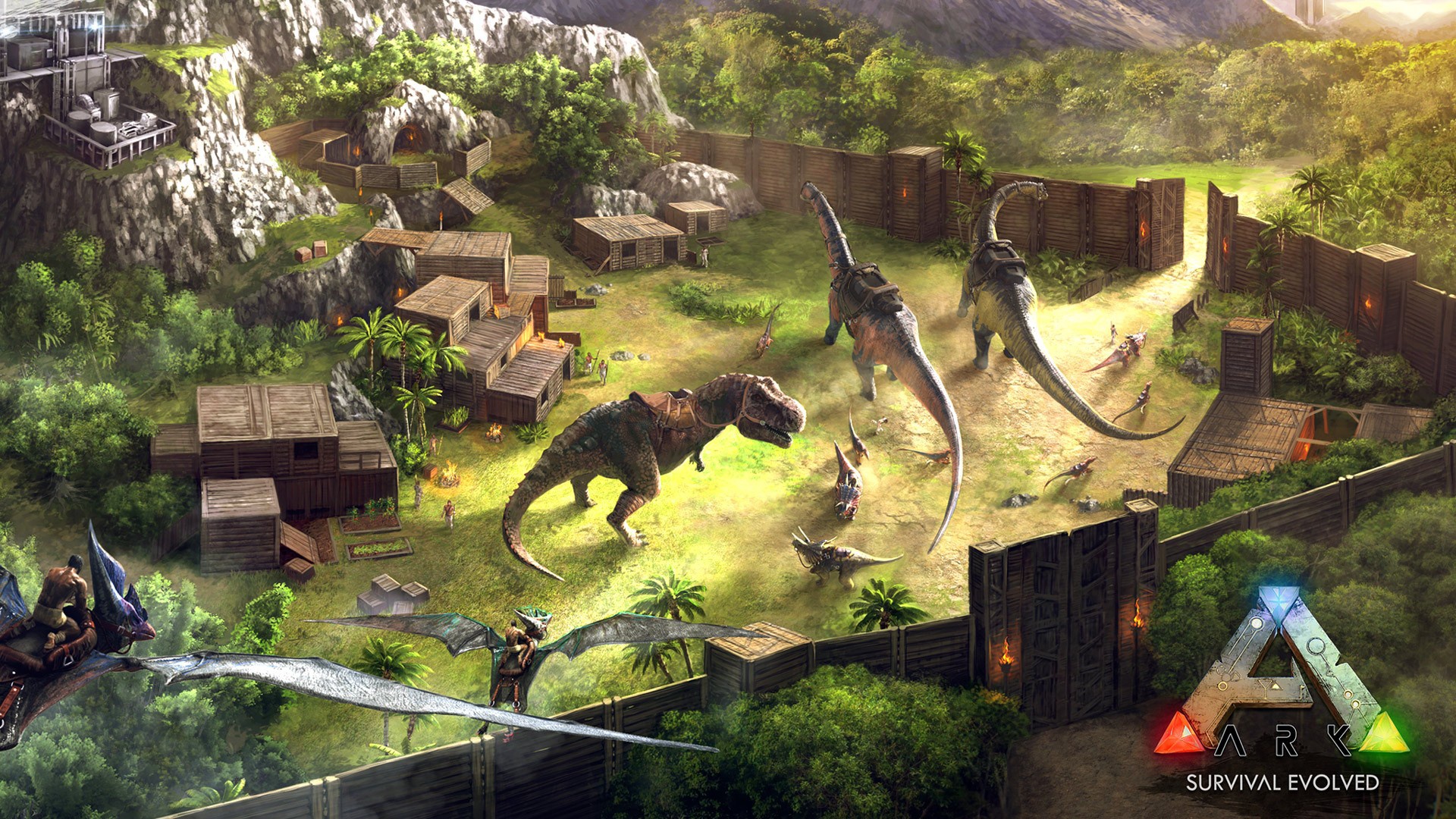 ark: survival evolved, dinosaur, video game