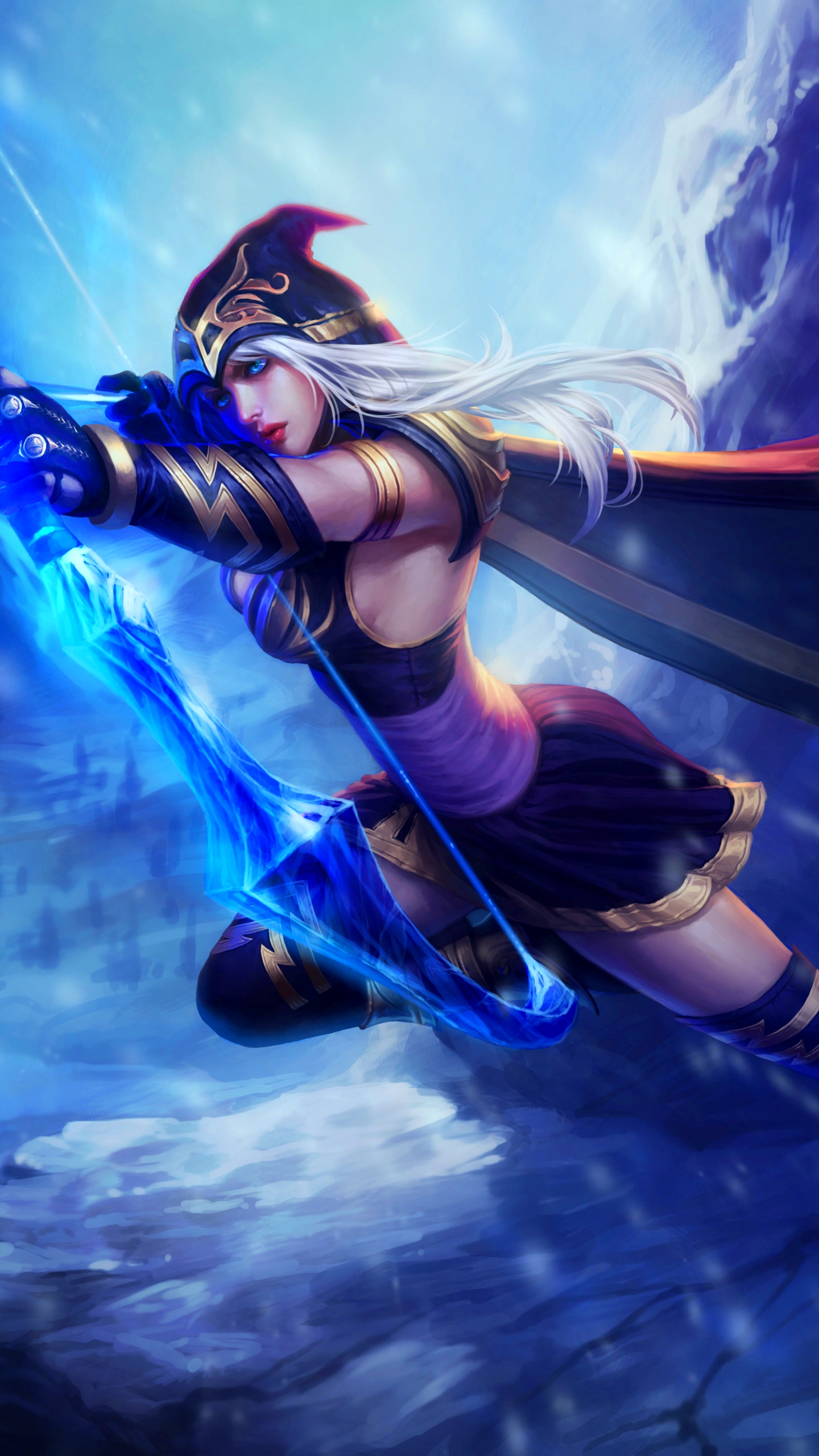 Download mobile wallpaper League Of Legends, Video Game, Ashe (League Of Legends) for free.