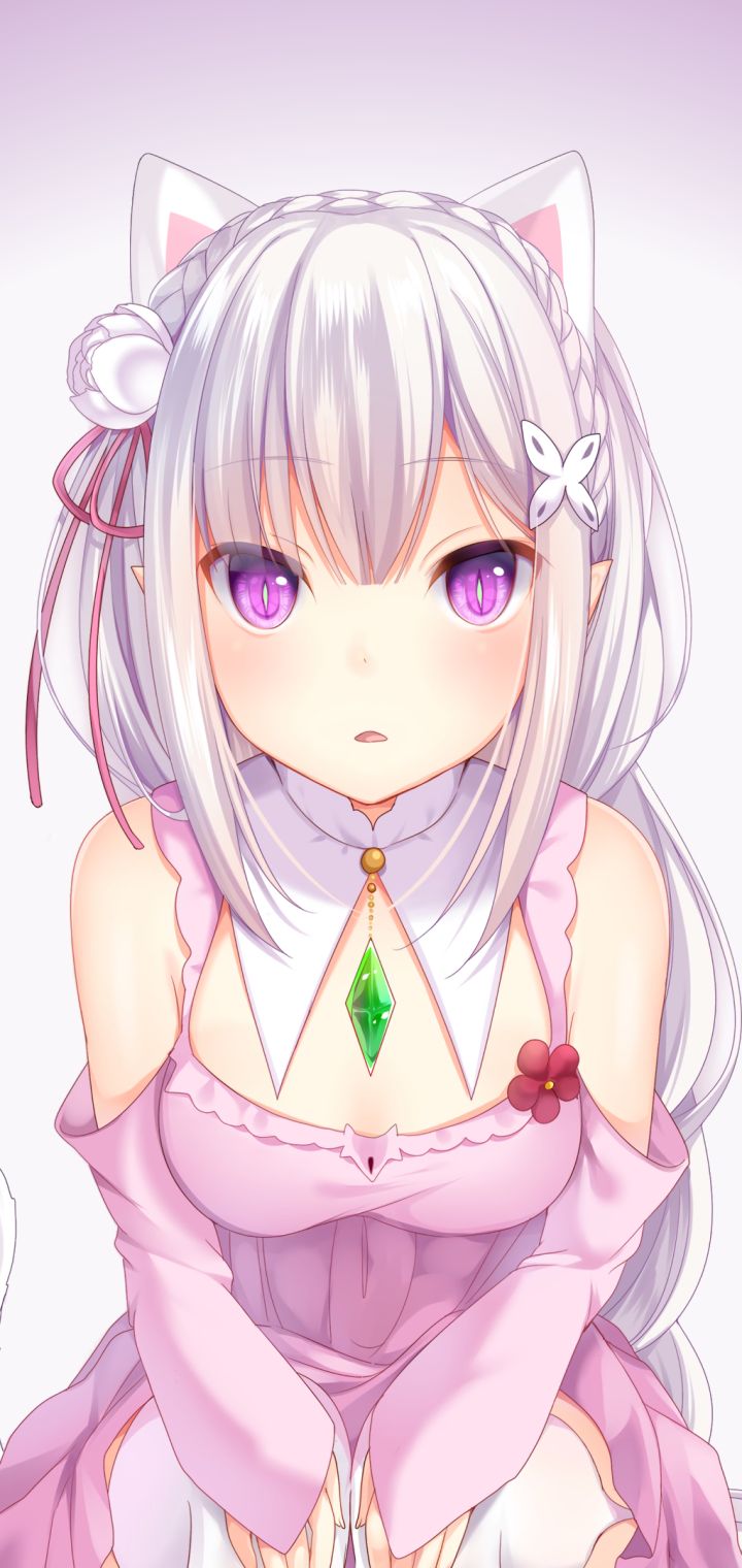 Handy-Wallpaper Animes, Emilia (Re: Zero), Re:zero Das Leben In Einer Anderen Welt Beginnen kostenlos herunterladen.