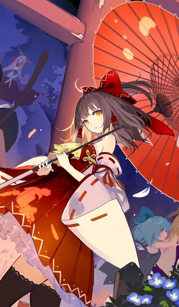 Descarga gratuita de fondo de pantalla para móvil de Animado, Touhou, Reimu Hakurei.