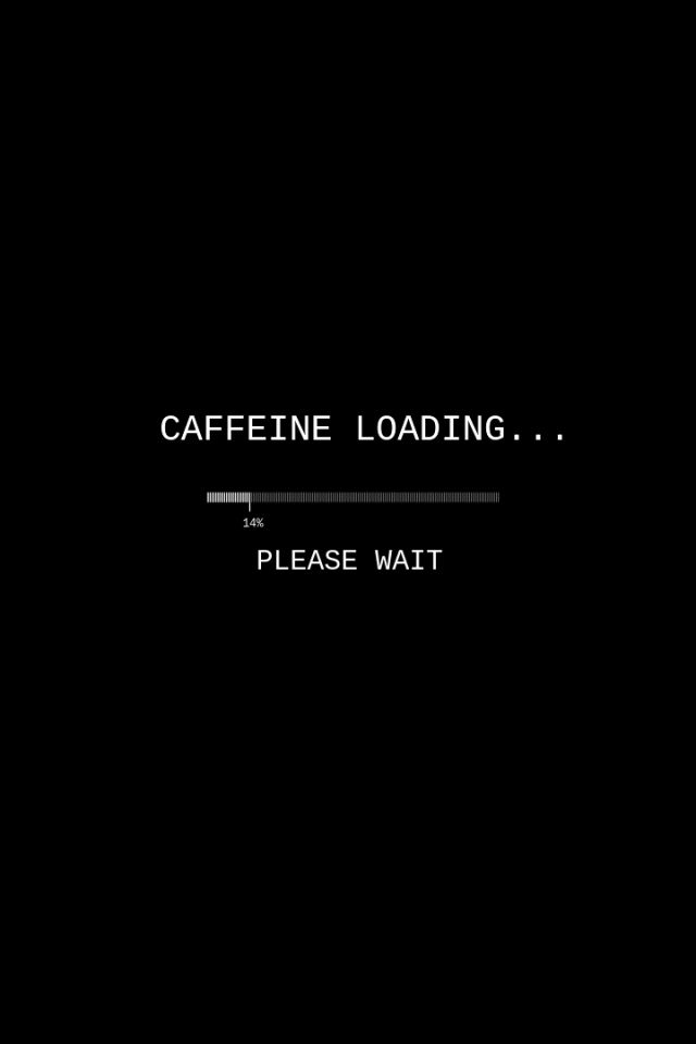 coffee, food, humor, loading