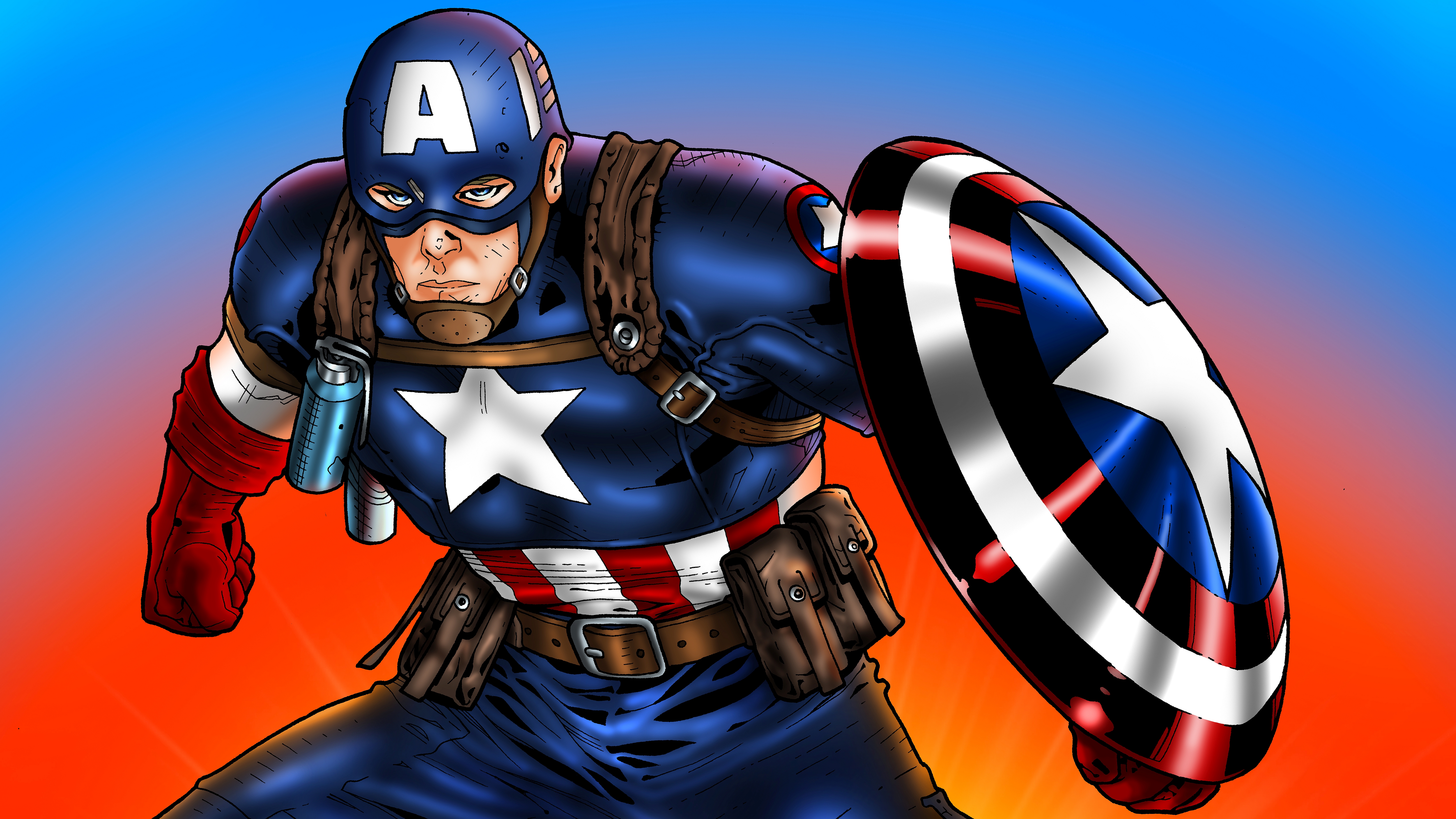 Handy-Wallpaper Captain America, Comics kostenlos herunterladen.