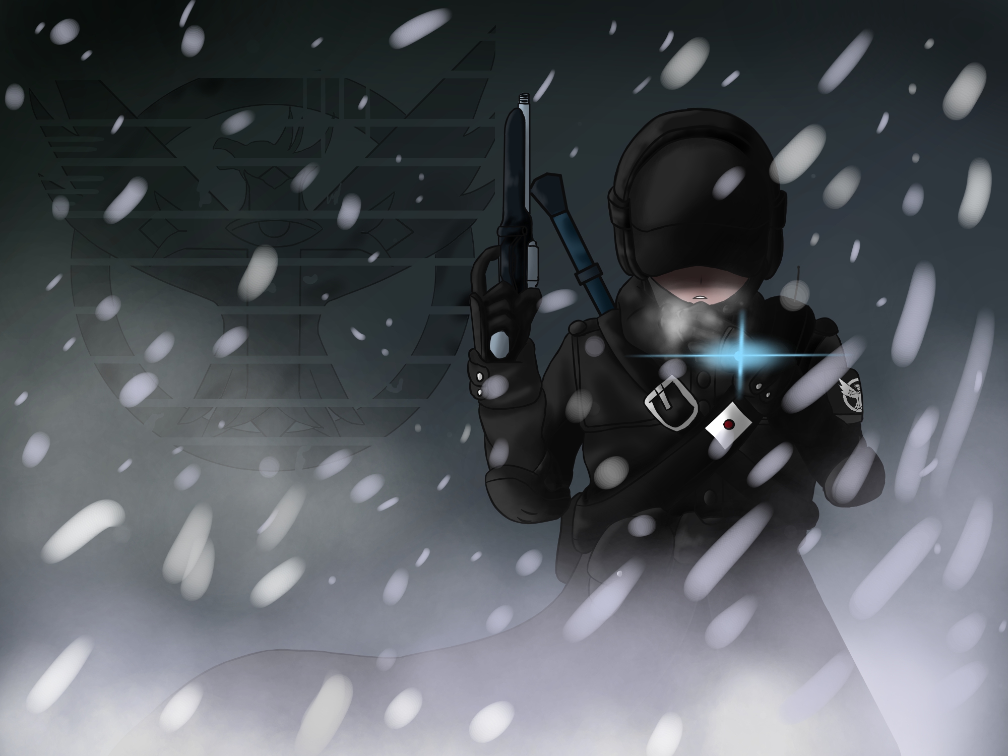 無料モバイル壁紙武器, 戦士, 降雪, アニメをダウンロードします。