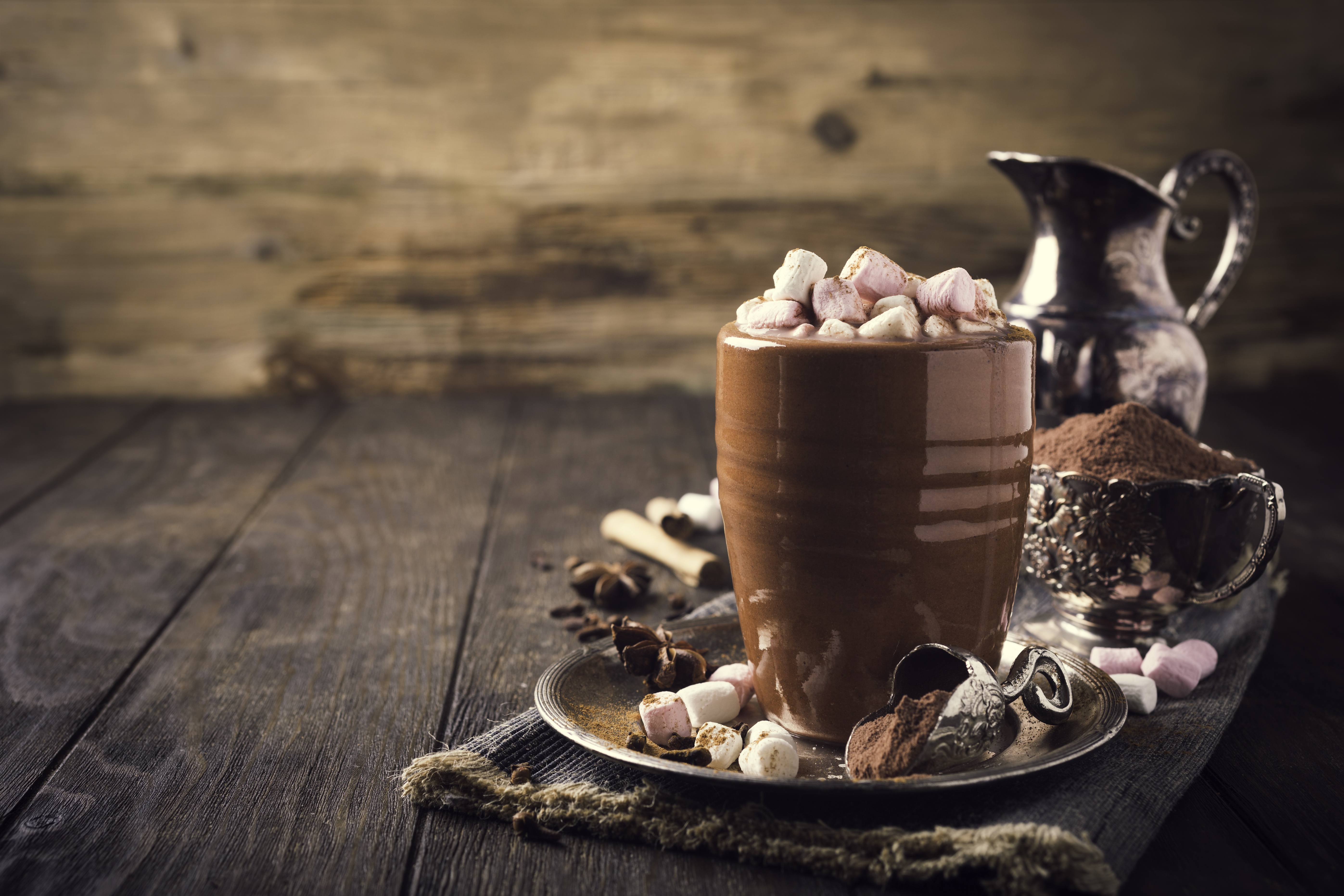 Download mobile wallpaper Food, Drink, Mug, Marshmallow, Hot Chocolate for free.