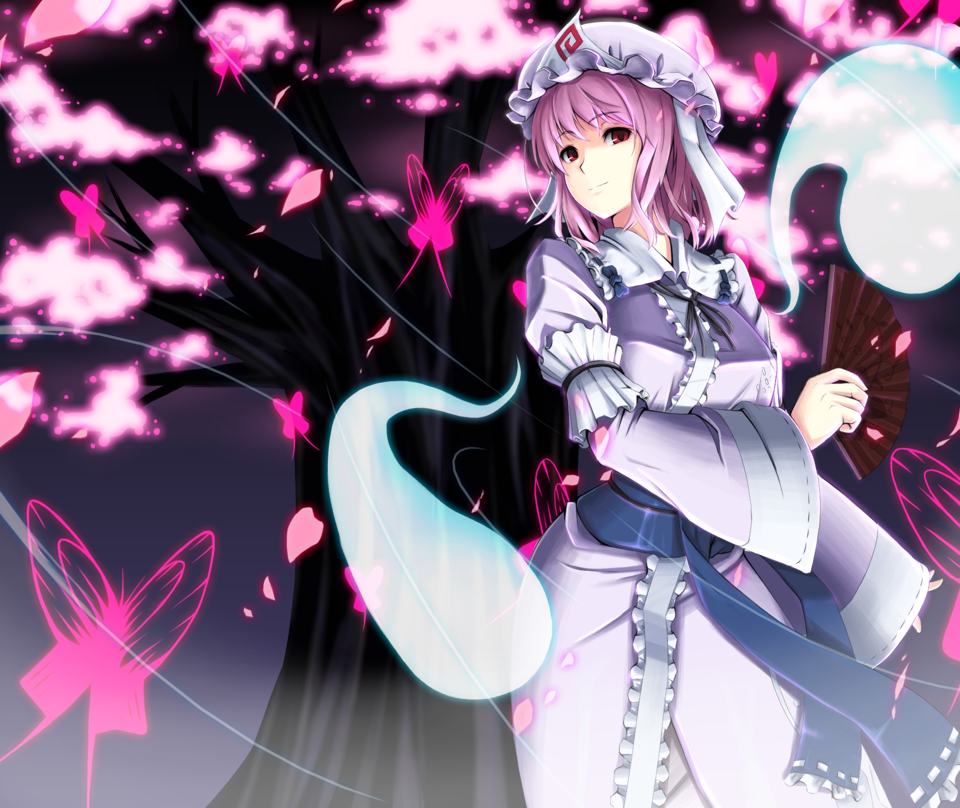 Free download wallpaper Anime, Touhou, Yuyuko Saigyouji on your PC desktop