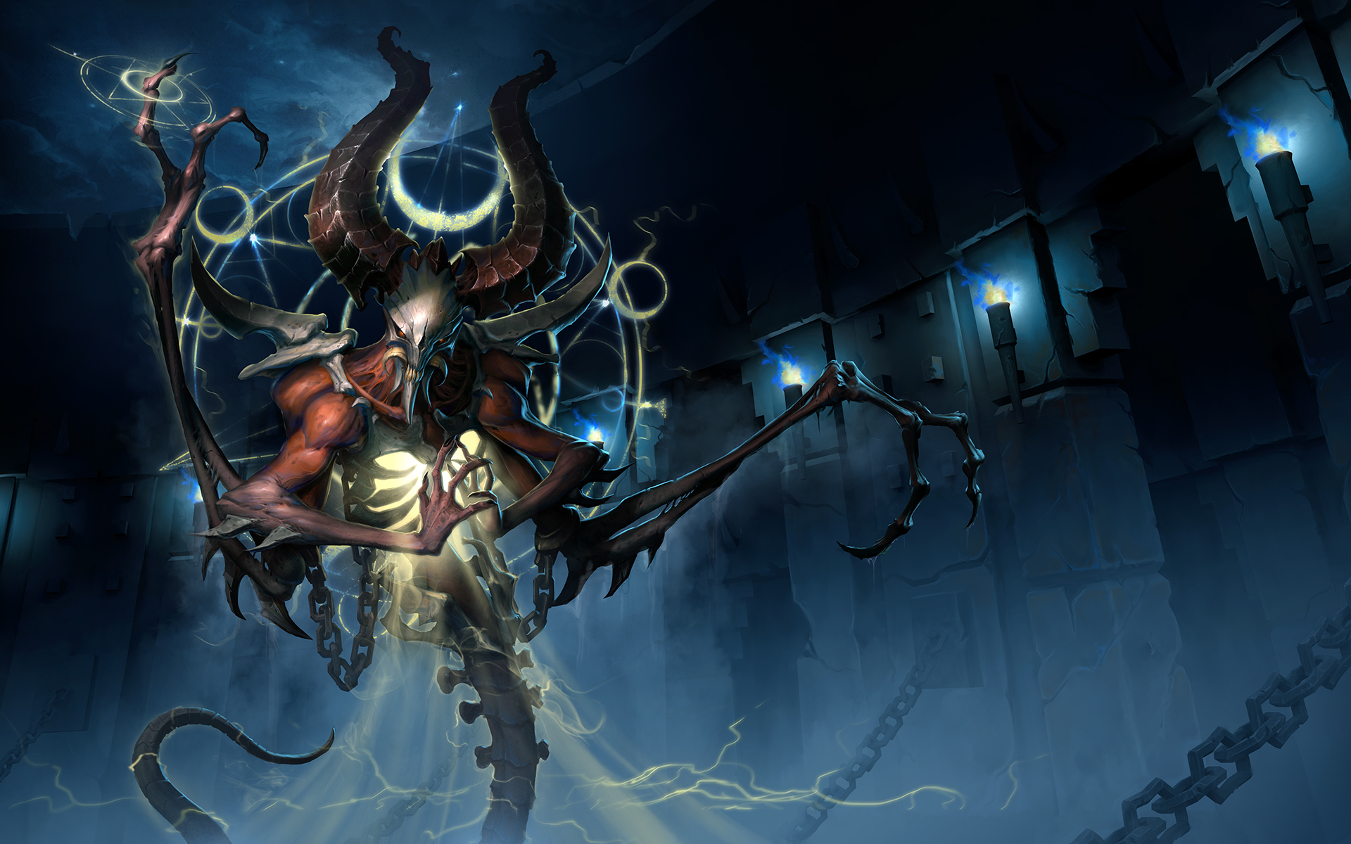 Handy-Wallpaper Computerspiele, Heroes Of The Storm, Mephisto (Diablo) kostenlos herunterladen.