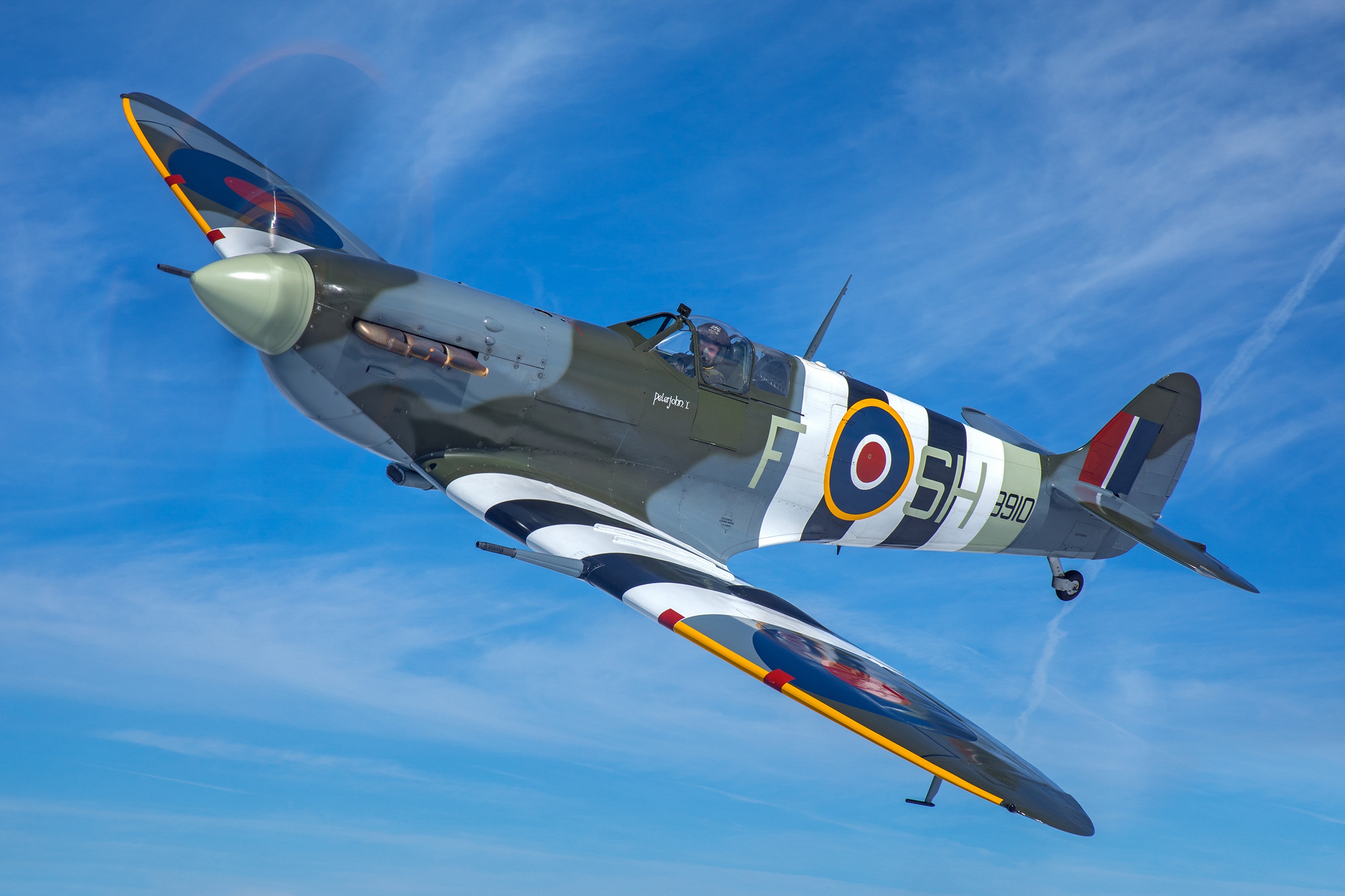 Handy-Wallpaper Flugzeuge, Militär, Kampfflugzeug, Supermarine Spitfire, Militärflugzeug kostenlos herunterladen.