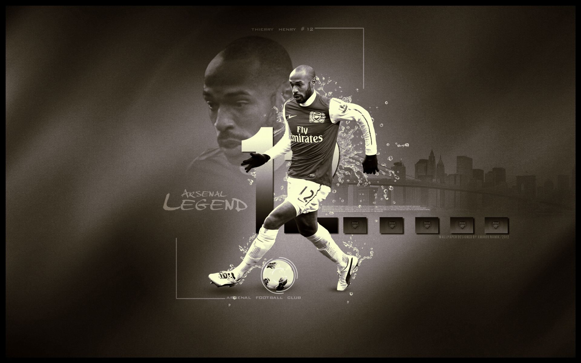 Descarga gratuita de fondo de pantalla para móvil de Fútbol, Deporte, Arsenal Fc, Thierry Henry.