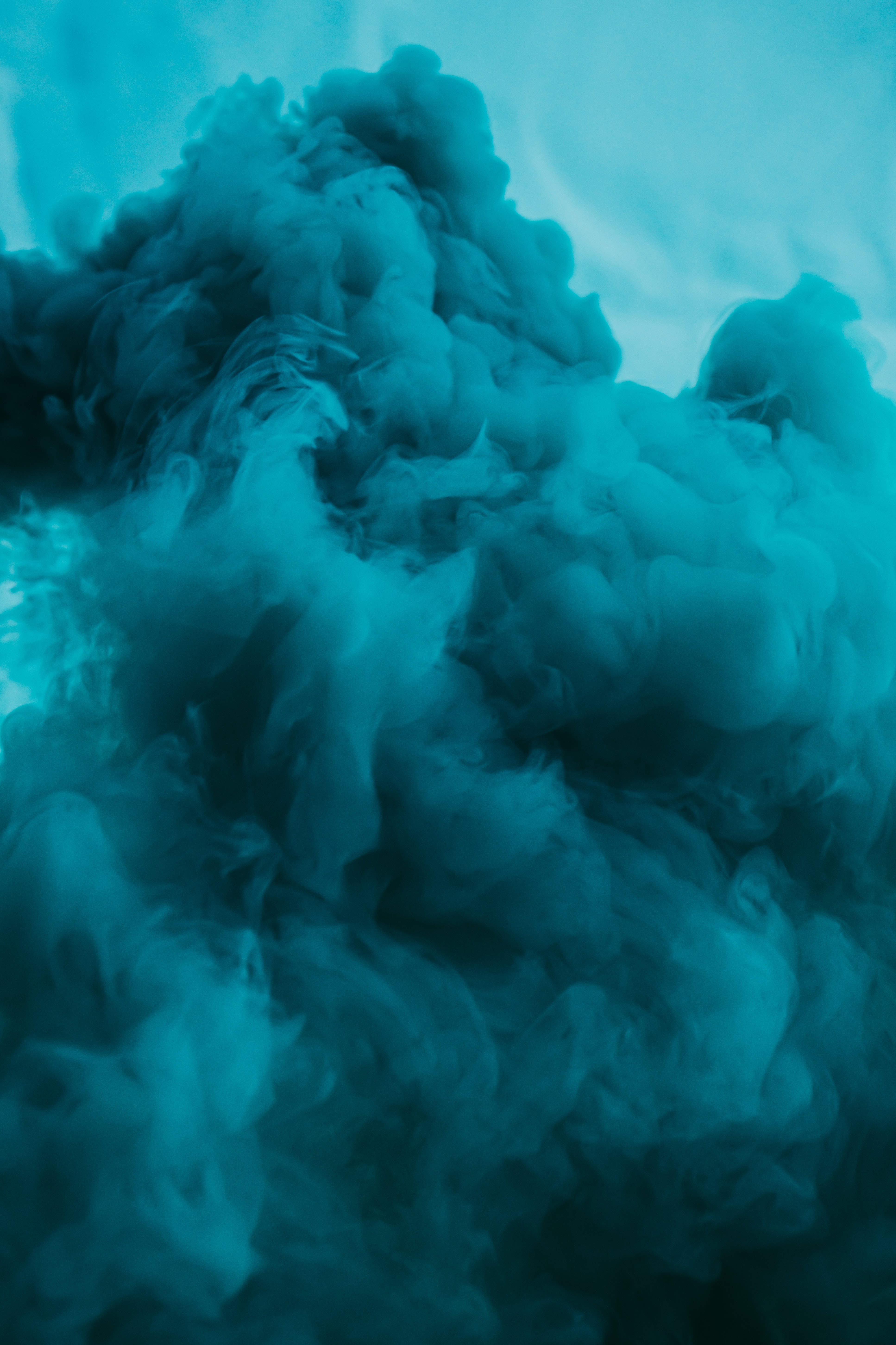 Скачать обои бесплатно Дым, Облако, Синий, Абстракция картинка на рабочий стол ПК