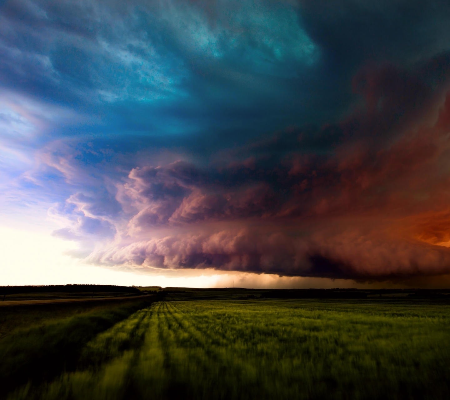 Free download wallpaper Rain, Earth, Field, Storm, Cloud on your PC desktop