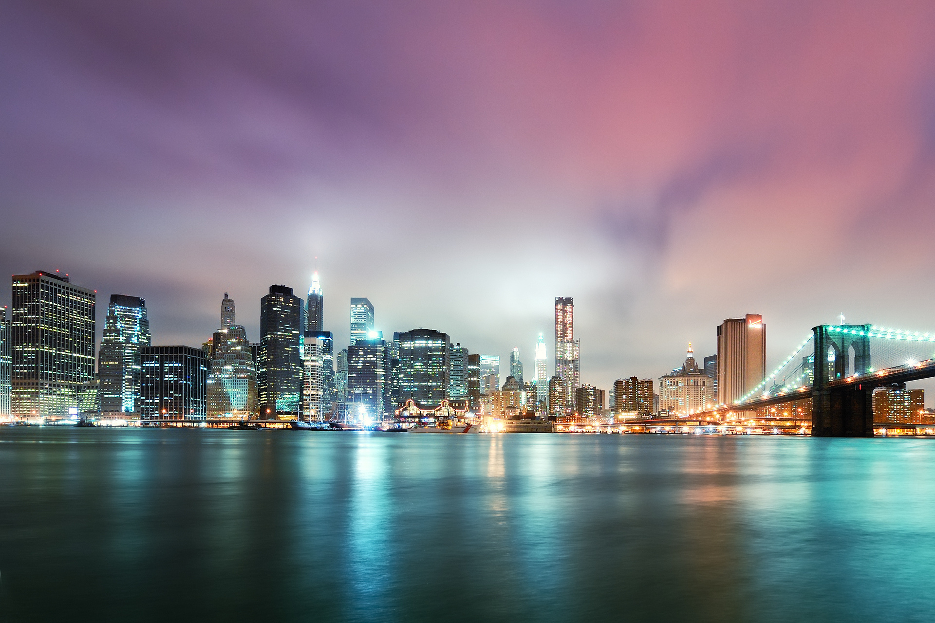Laden Sie das Städte, New York, Manhattan, Menschengemacht, Brooklyn Brücke-Bild kostenlos auf Ihren PC-Desktop herunter