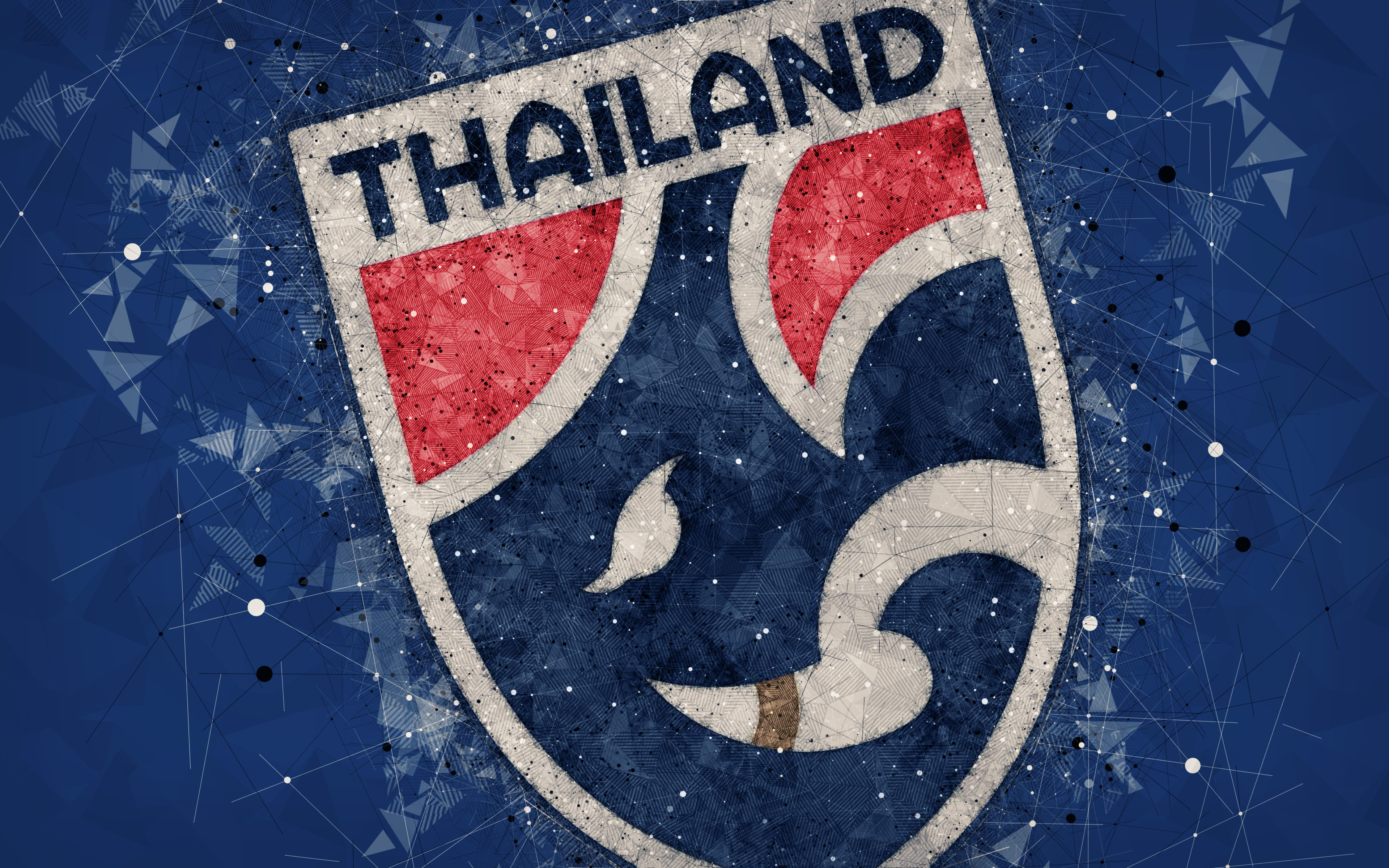 Завантажити шпалери безкоштовно Спорт, Футбол, Логотип, Таїланд, Емблема, Збірна Таїланду З Футболу картинка на робочий стіл ПК