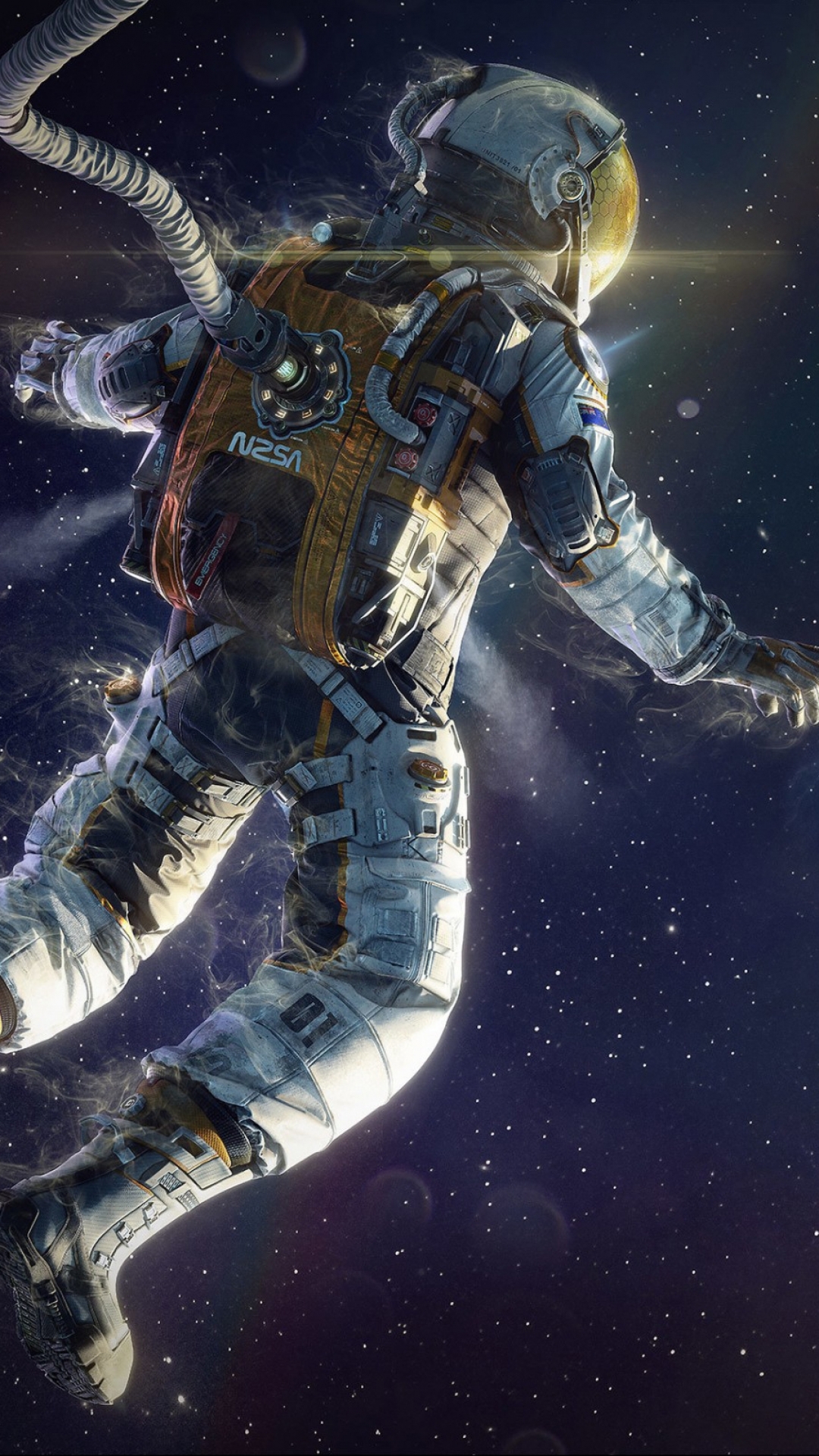 Handy-Wallpaper Platz, Science Fiction, Astronaut, Weltraum kostenlos herunterladen.