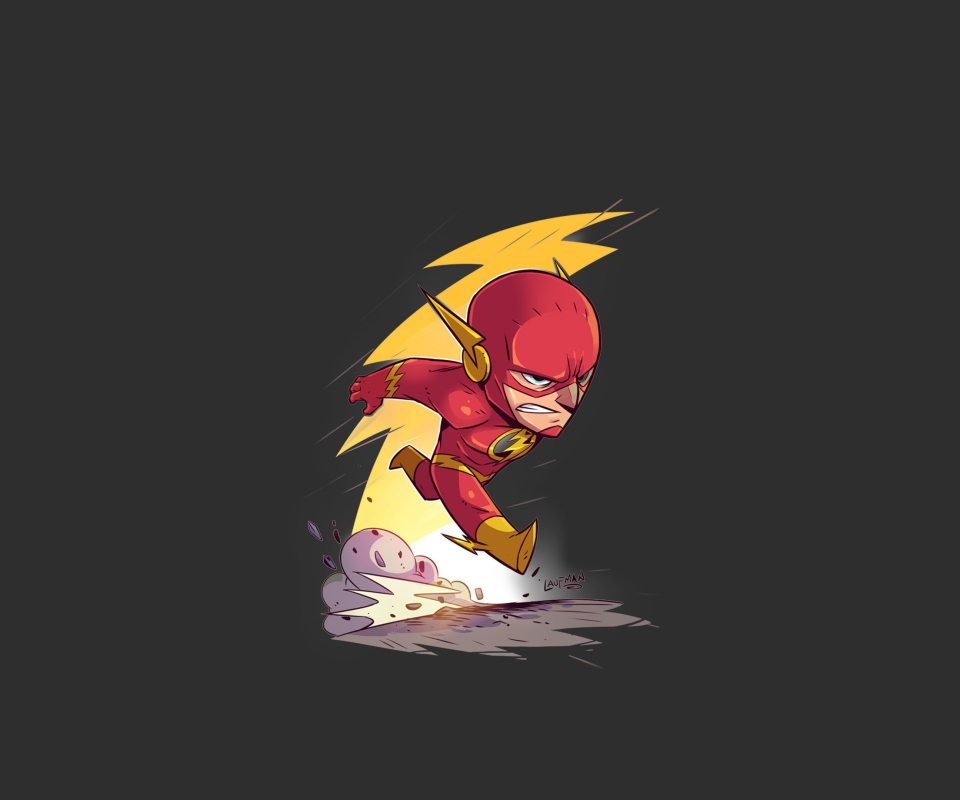 Download mobile wallpaper Flash, Comics, Minimalist for free.