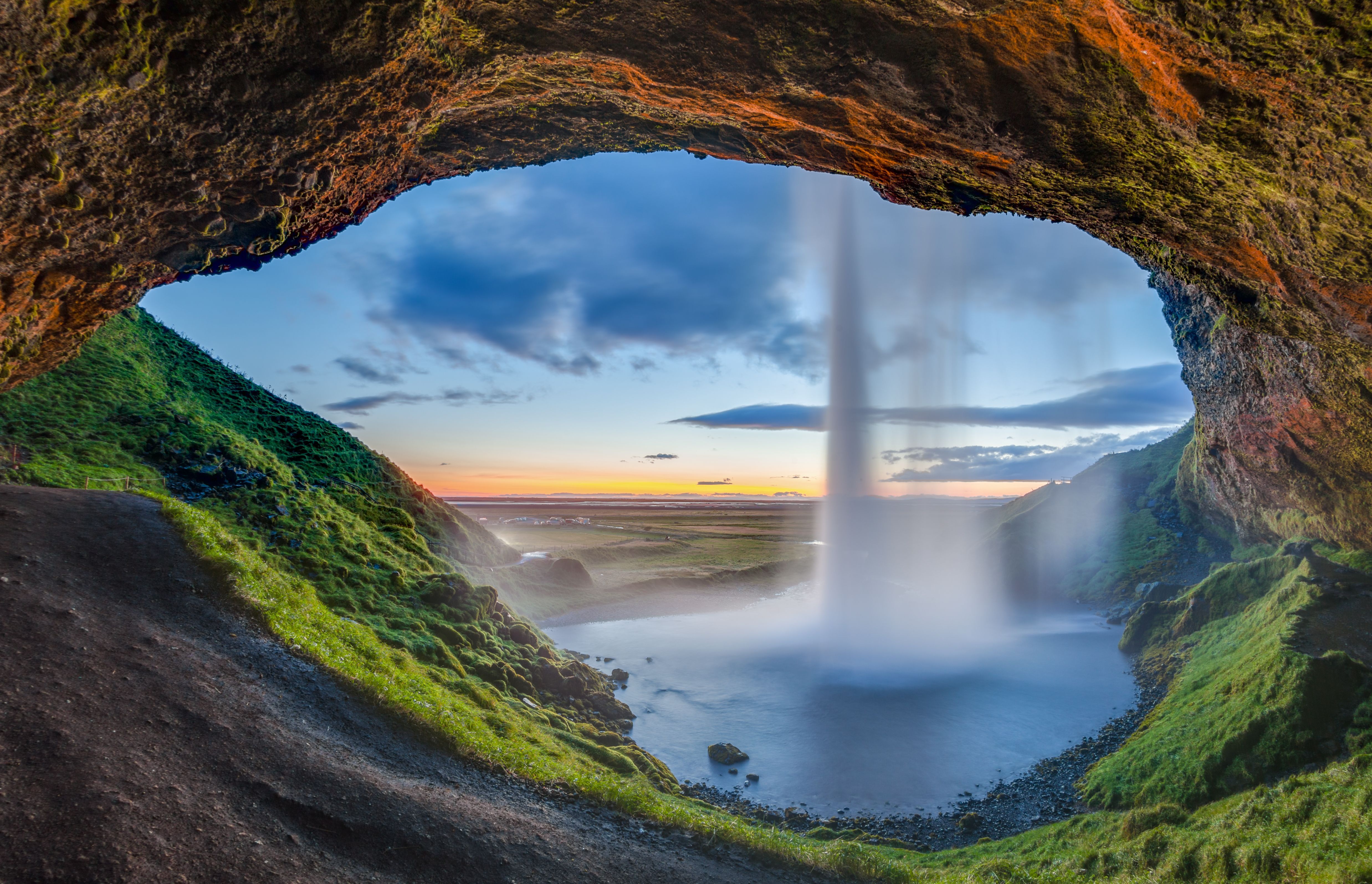 376240 скачать картинку земля/природа, сельяландсфосс, арка, исландия, водопад, водопады - обои и заставки бесплатно