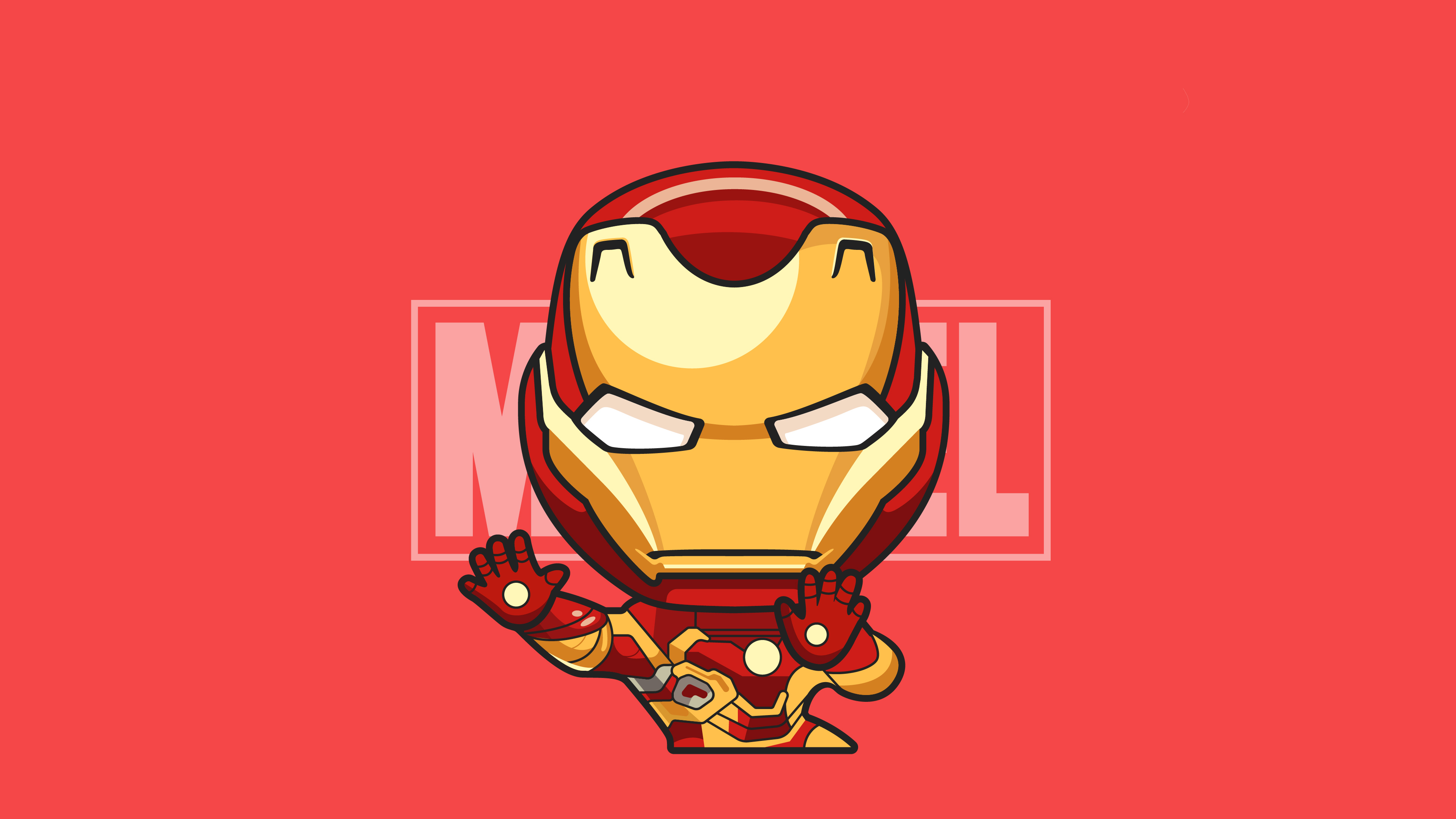 Laden Sie das Iron Man, Comics, Chibi-Bild kostenlos auf Ihren PC-Desktop herunter