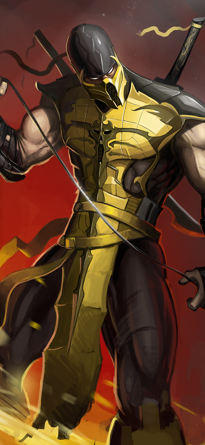 Baixar papel de parede para celular de Guerreiro, Videogame, Escorpião (Mortal Kombat), Combate Mortal gratuito.