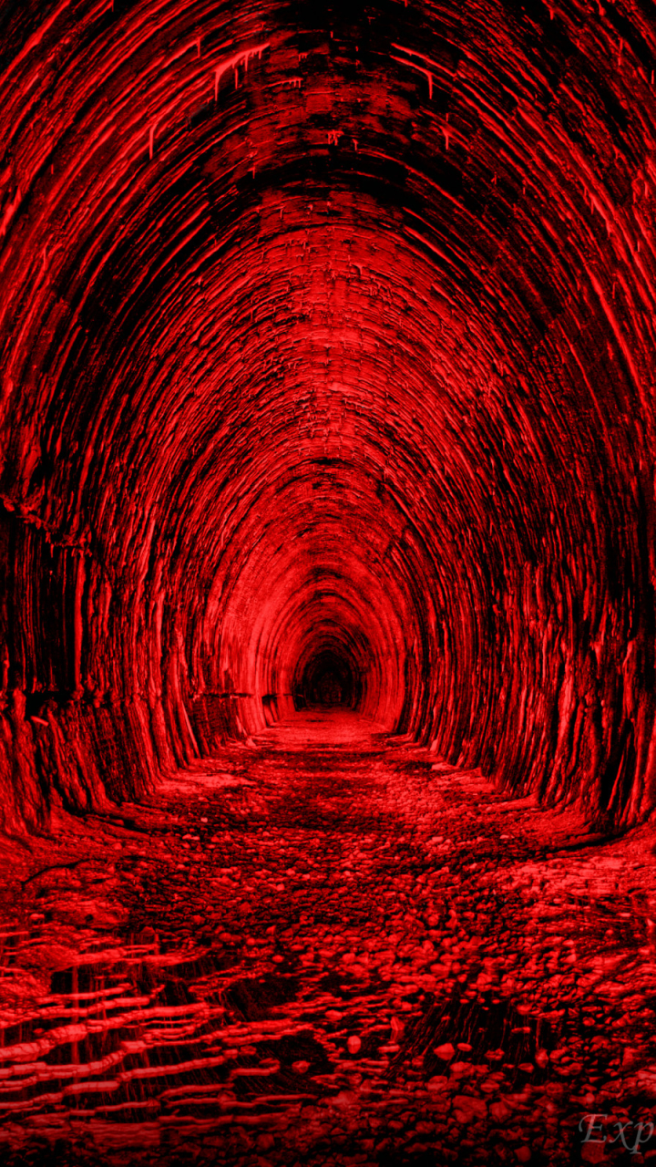 Download mobile wallpaper Dark, Tunnel for free.