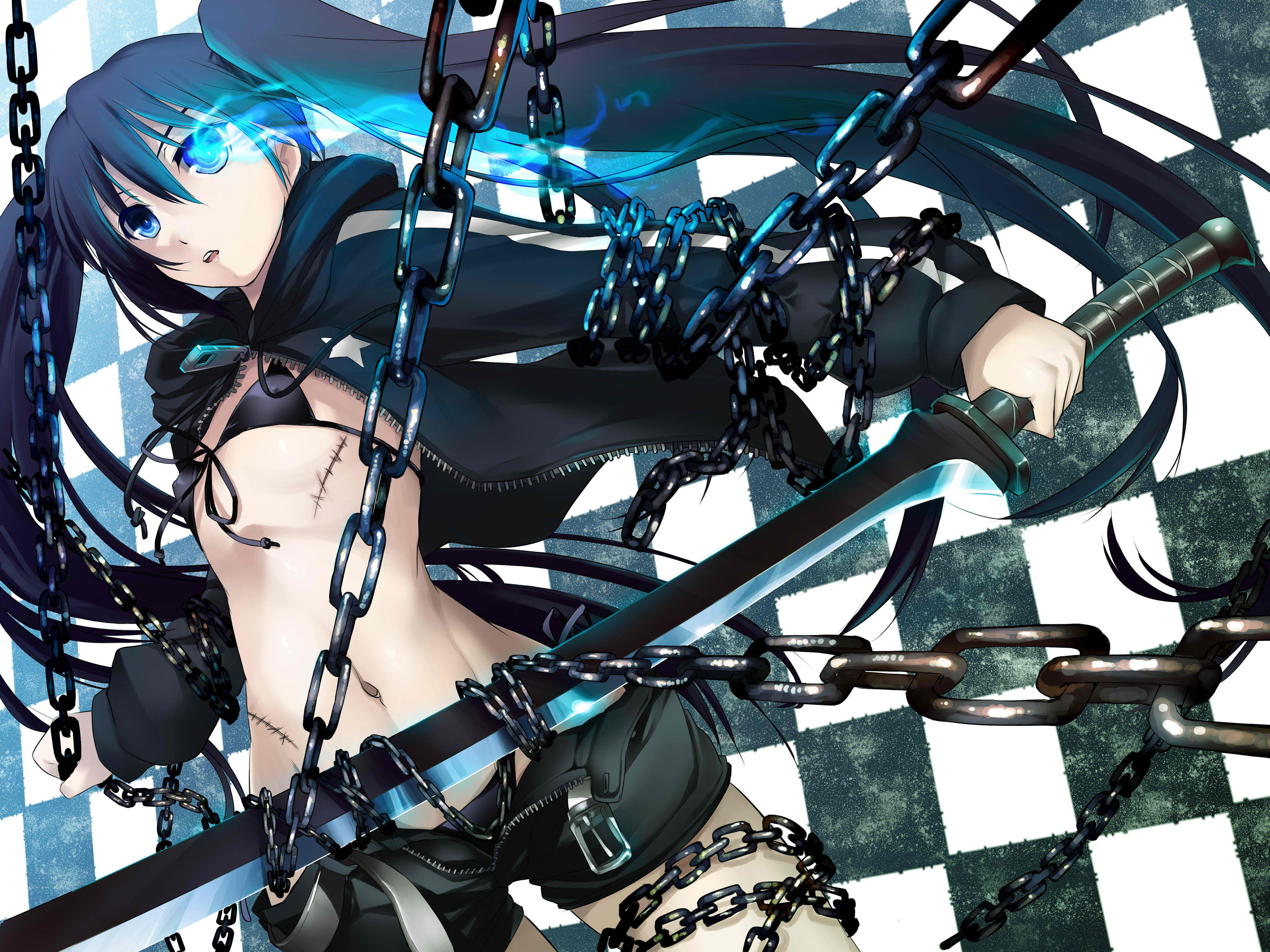 Download mobile wallpaper Anime, Black Rock Shooter for free.