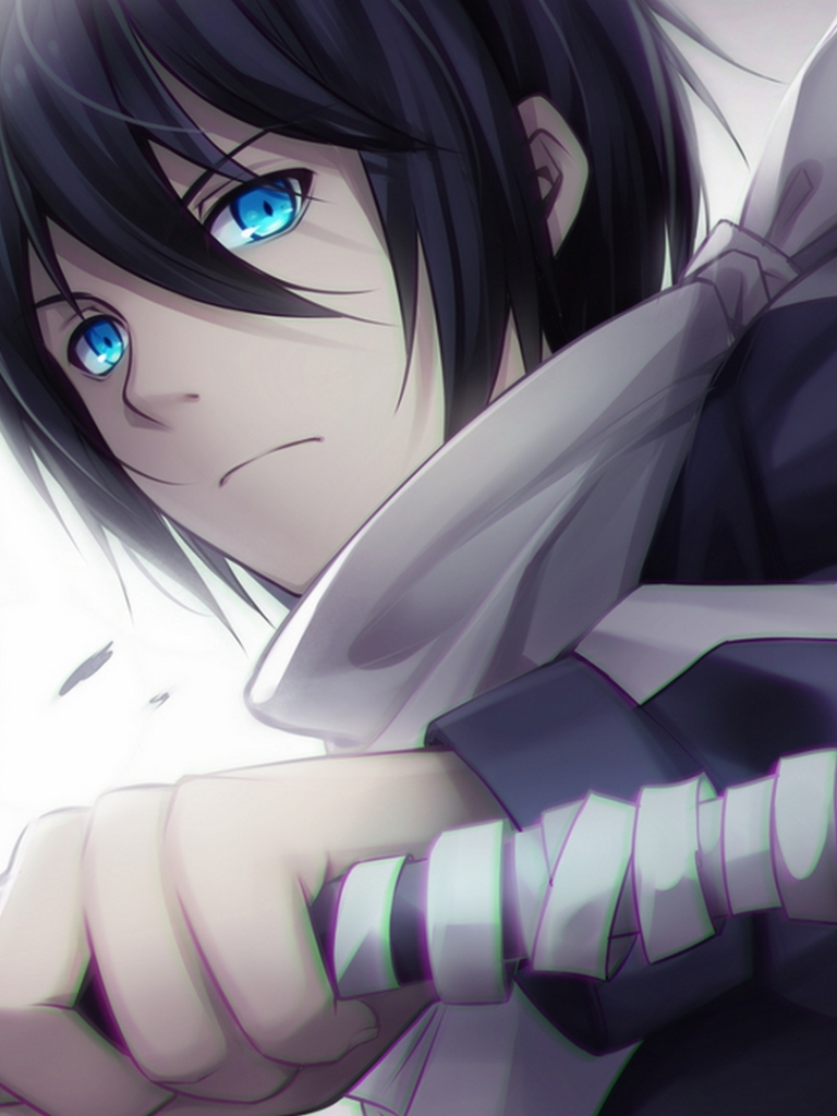 Download mobile wallpaper Anime, Blue Eyes, Noragami, Yato (Noragami) for free.
