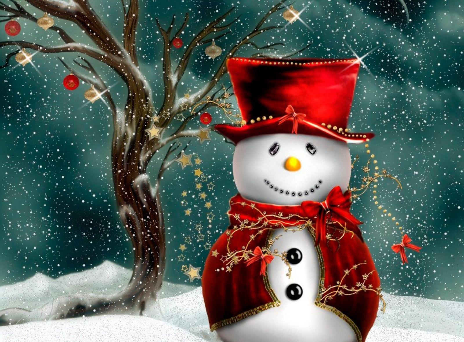 121718 télécharger l'image bonhomme de neige, fêtes, neige, bois, arbre, vêtements, vêtement - fonds d'écran et économiseurs d'écran gratuits