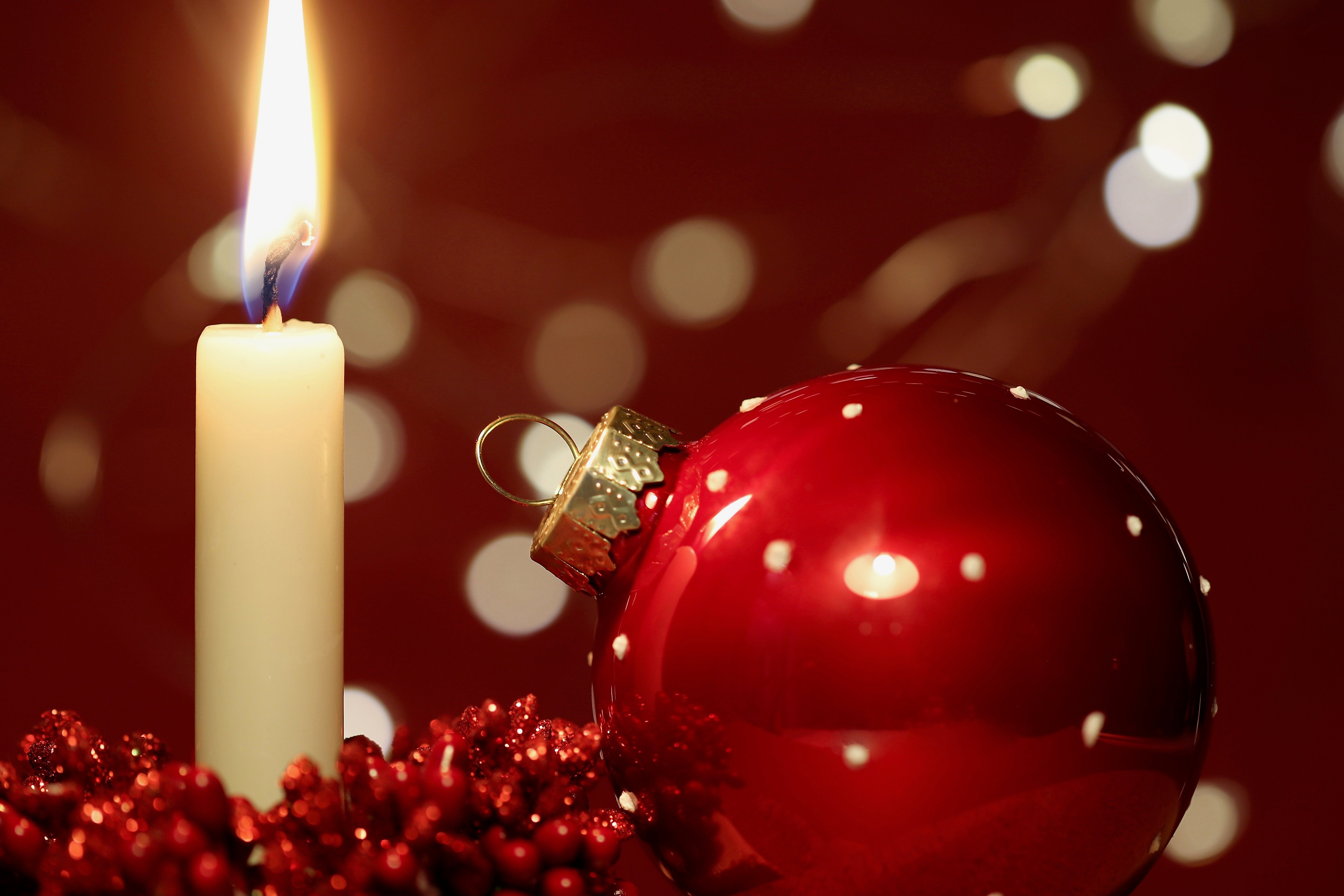 Handy-Wallpaper Feiertage, Weihnachten, Weihnachtsschmuck, Kerze kostenlos herunterladen.