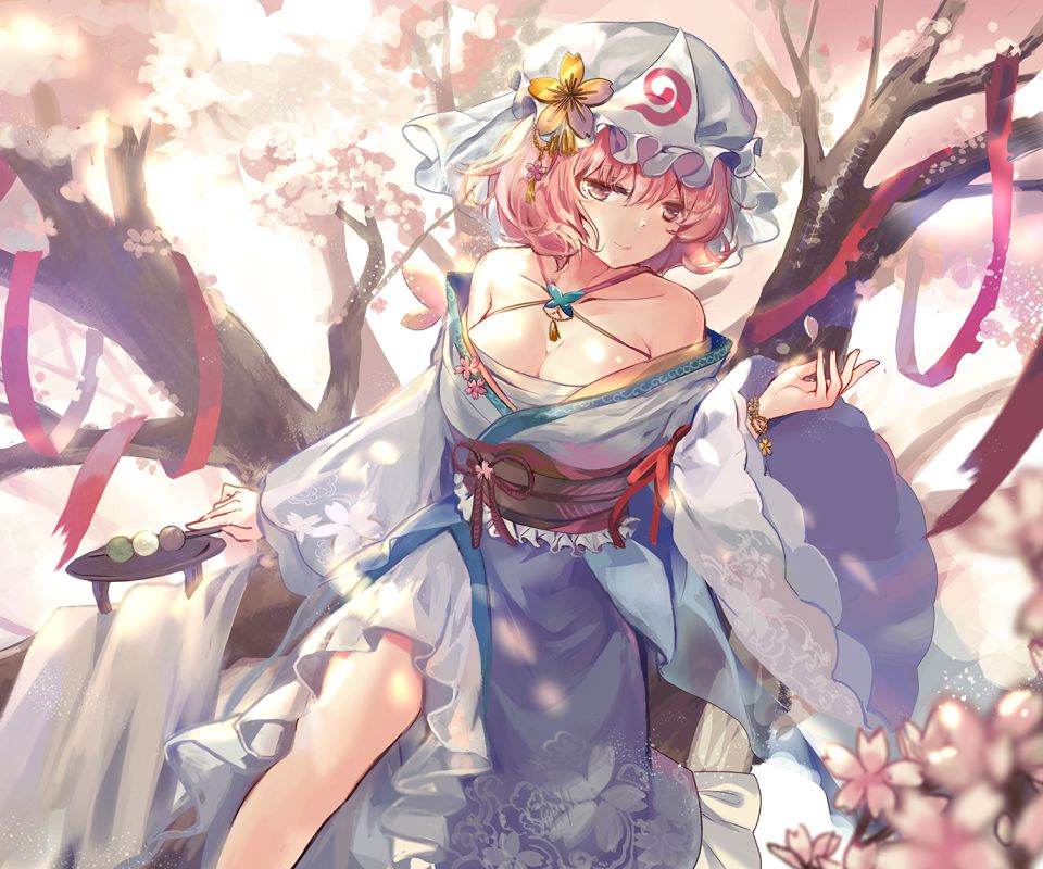 Baixar papel de parede para celular de Anime, Touhou, Yuyuko Saigyouji gratuito.