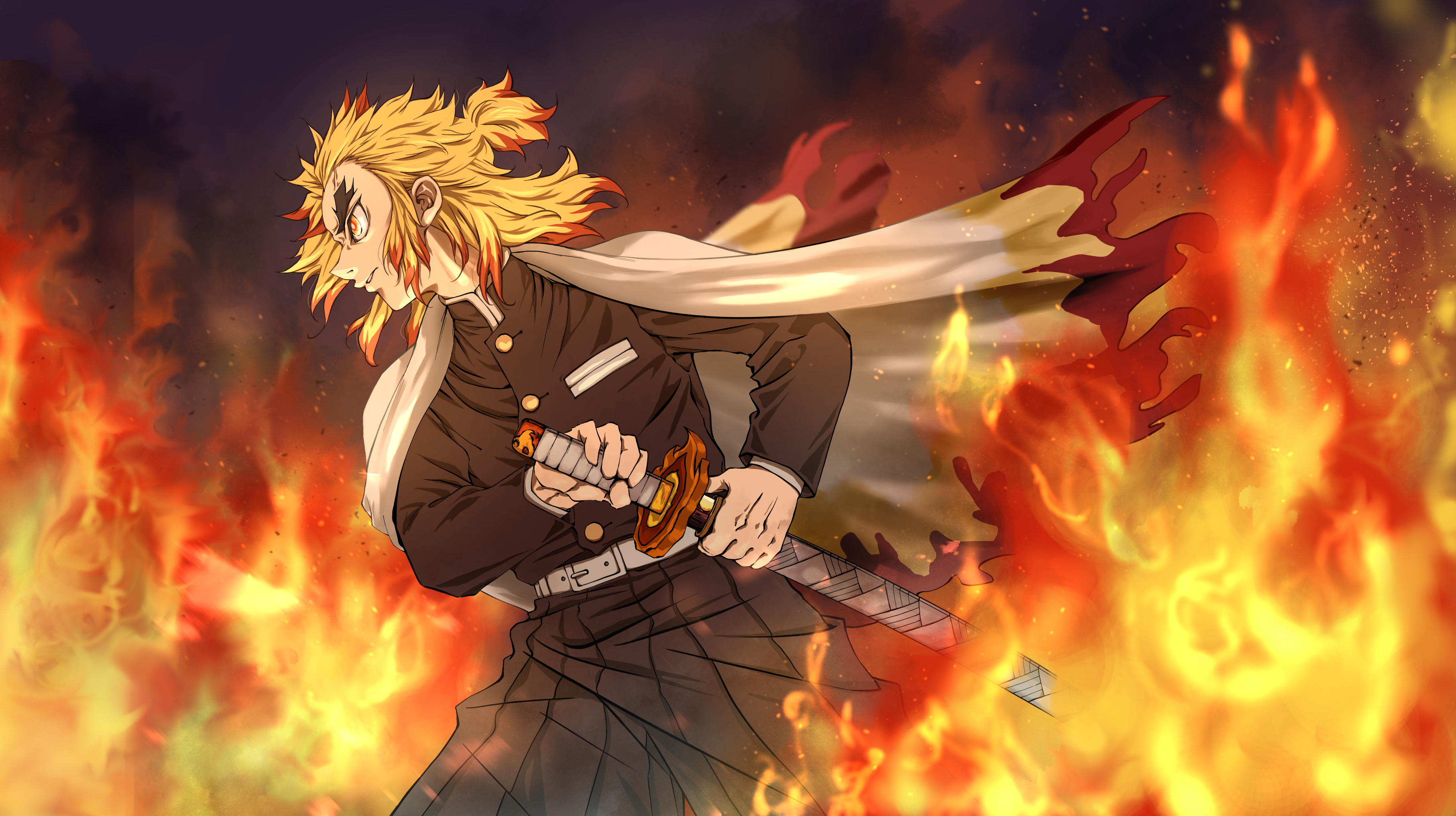 Download mobile wallpaper Anime, Demon Slayer: Kimetsu No Yaiba, Kyojuro Rengoku for free.