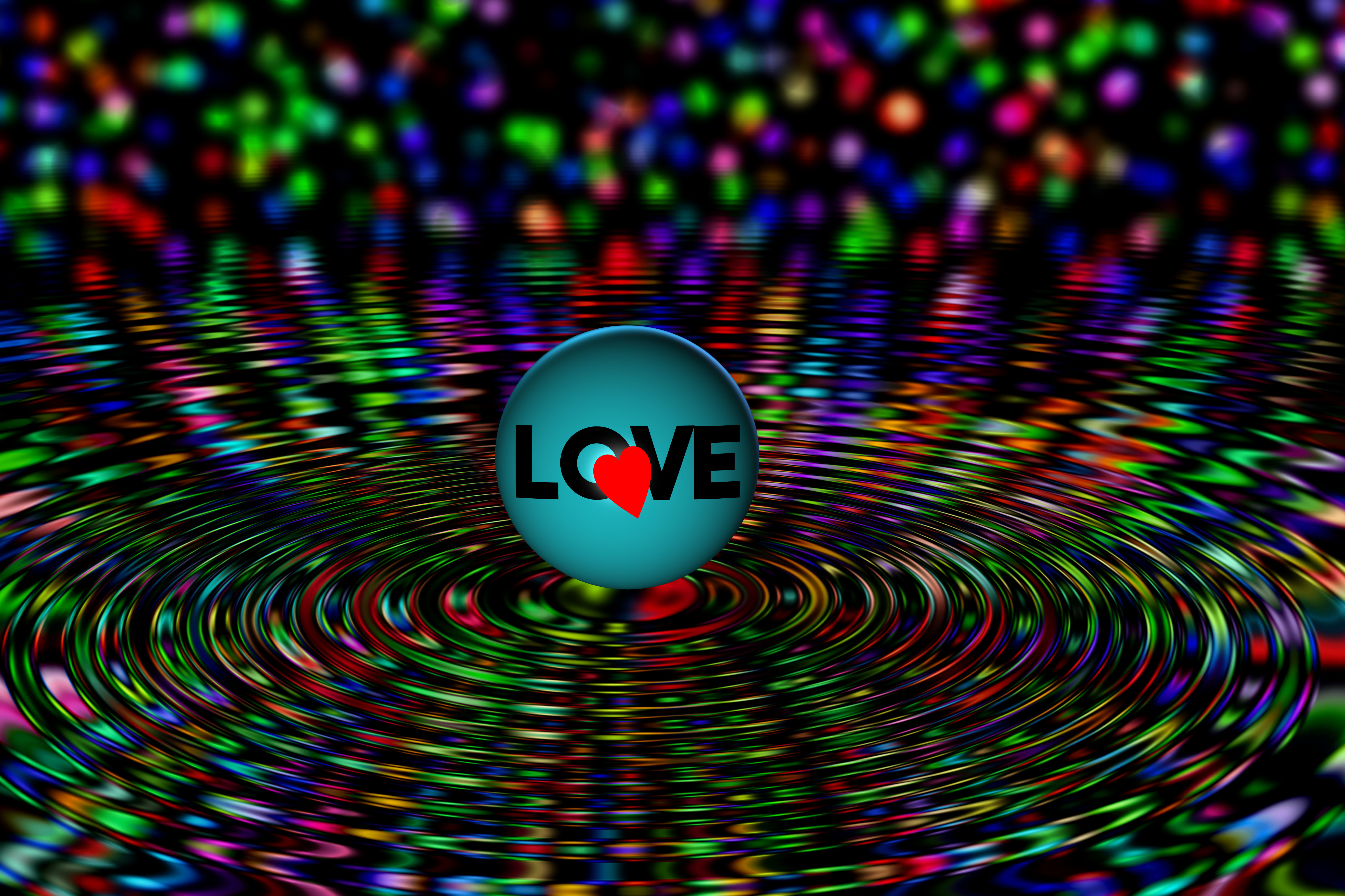 Free download wallpaper Love, Colors, Ball, Artistic, Glitter on your PC desktop