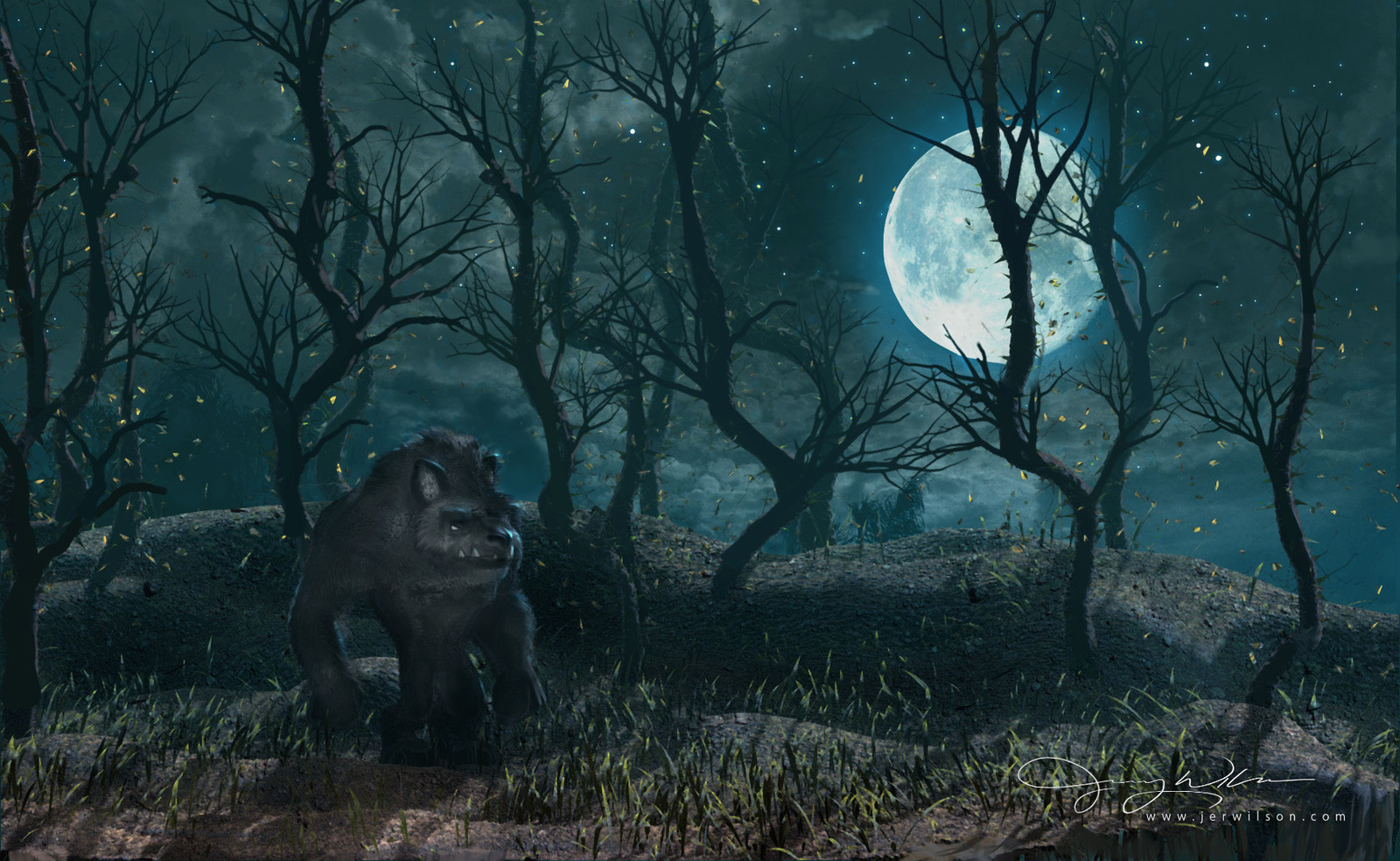 Free download wallpaper Dark, Werewolf on your PC desktop