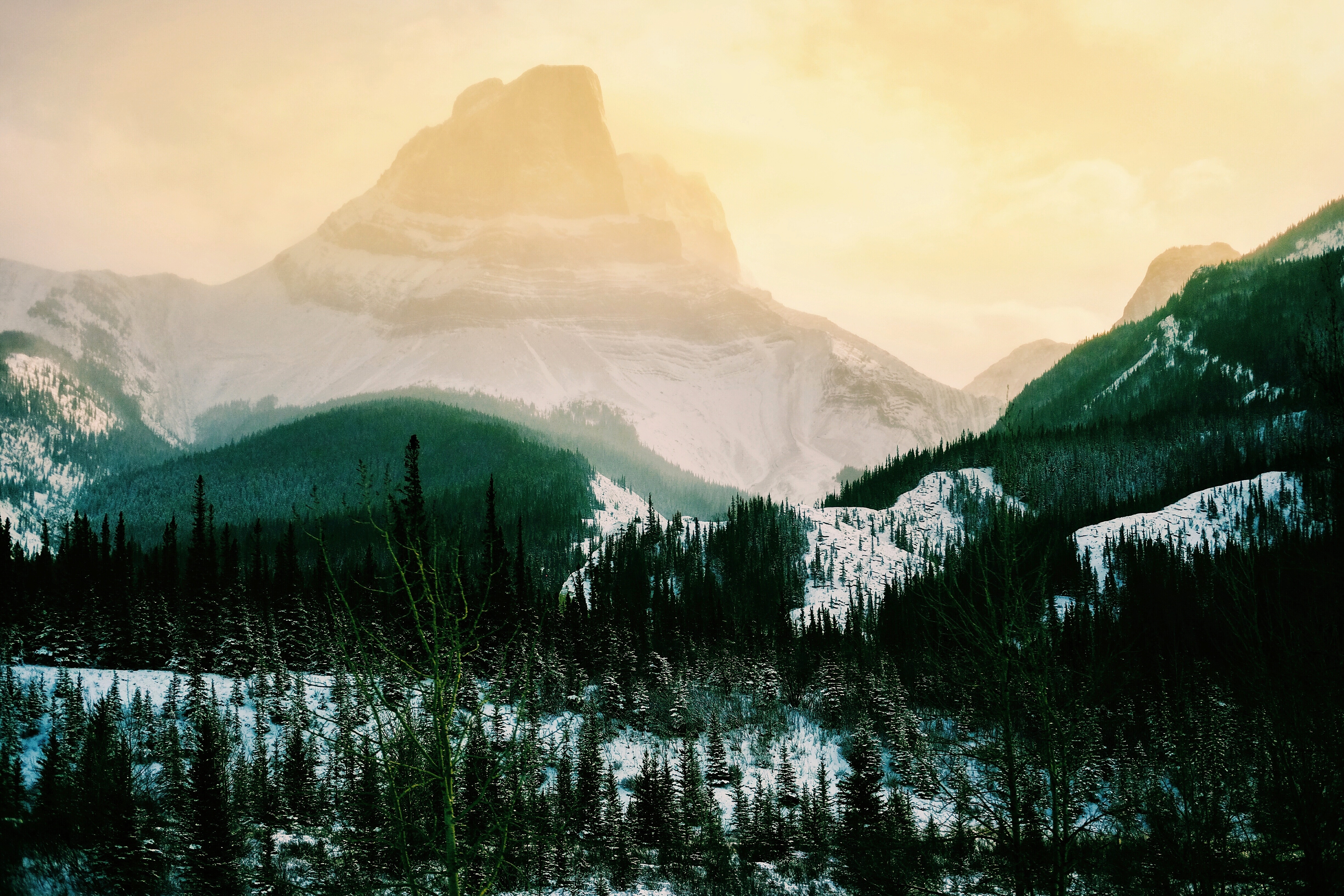 Descarga gratis la imagen Invierno, Naturaleza, Montañas, Montaña, Bosque, Tierra/naturaleza en el escritorio de tu PC