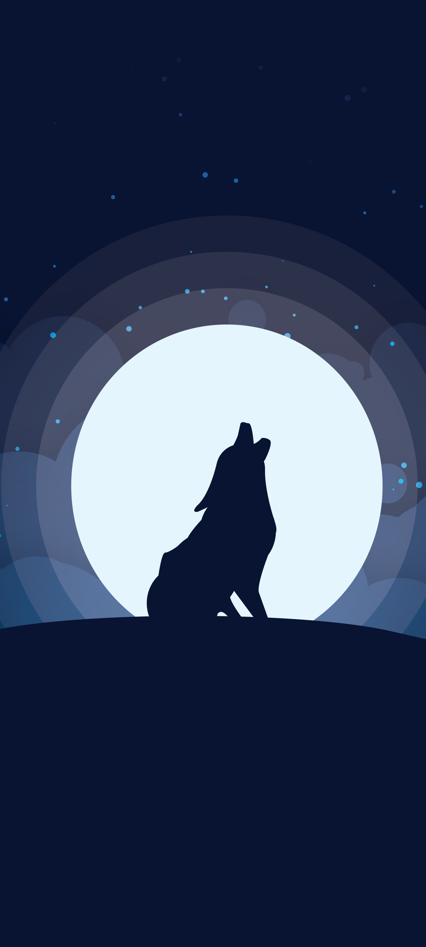 Descarga gratuita de fondo de pantalla para móvil de Animales, Noche, Luna, Lobo, Clamoroso, Wolves.