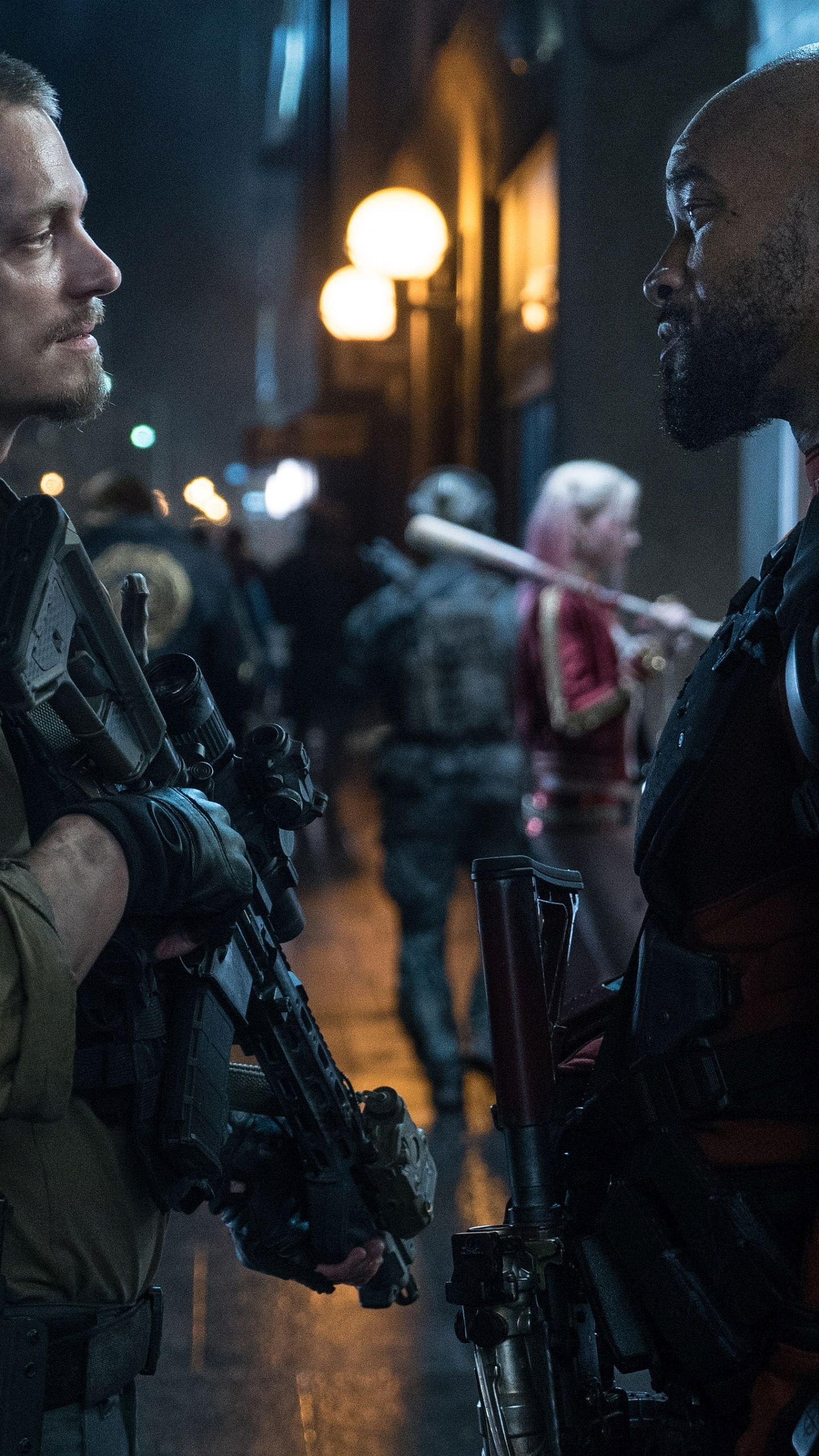 Download mobile wallpaper Will Smith, Movie, Deadshot, Suicide Squad, Joel Kinnaman, Rick Flag for free.