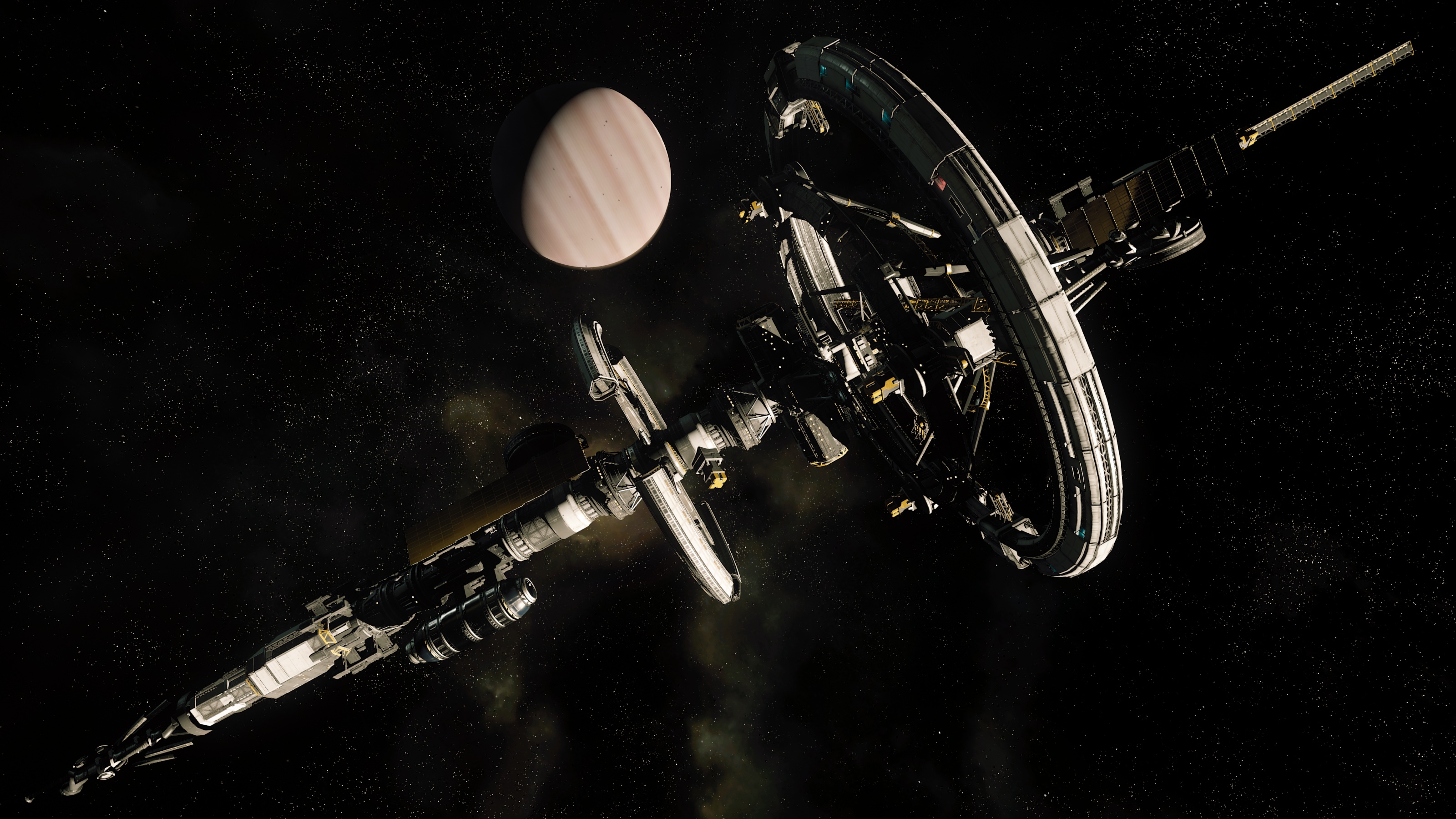 Free download wallpaper Planet, Space Station, Video Game, Star Citizen on your PC desktop