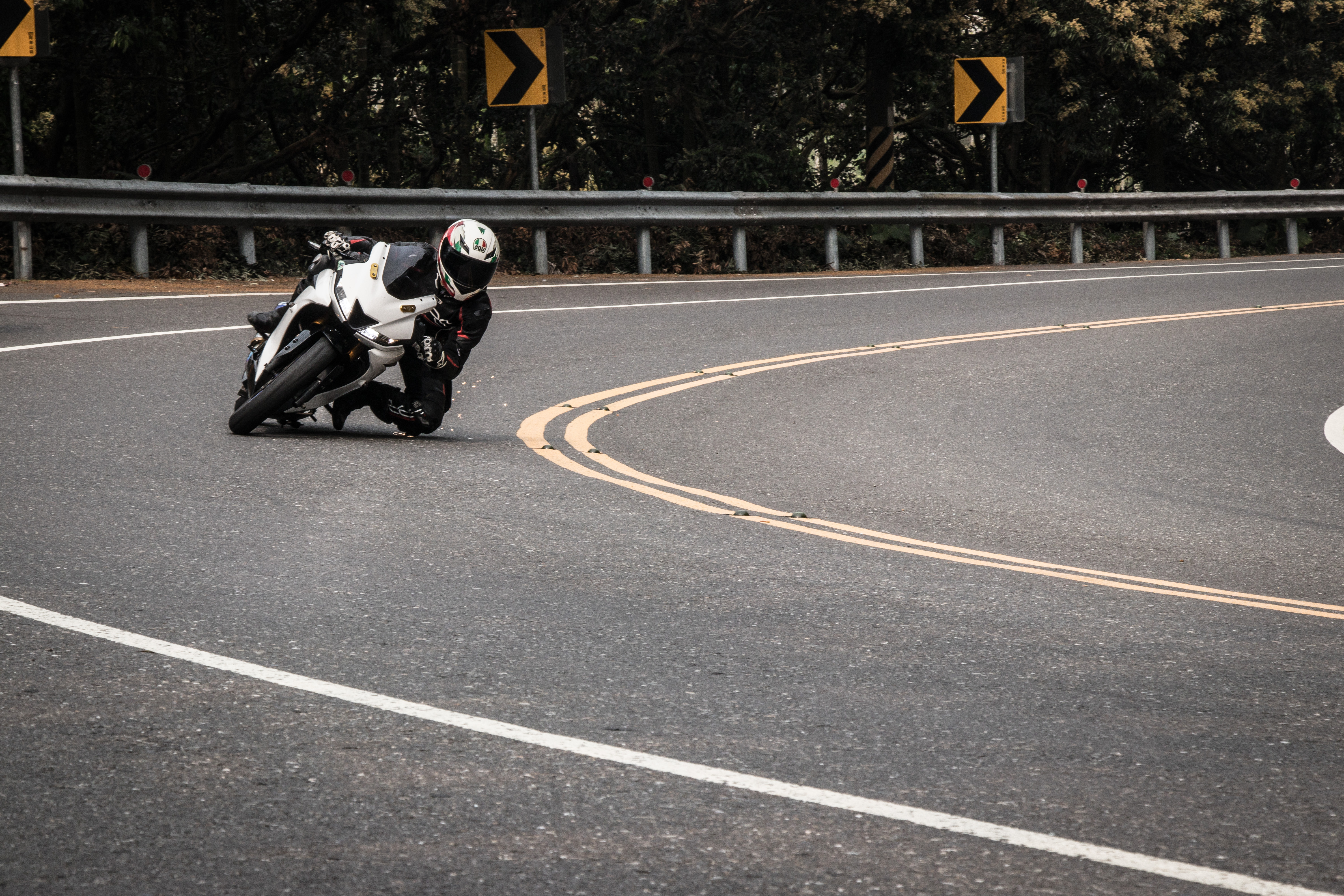 motorcycles, motorcycle, motorcyclist, speed, track, route HD wallpaper