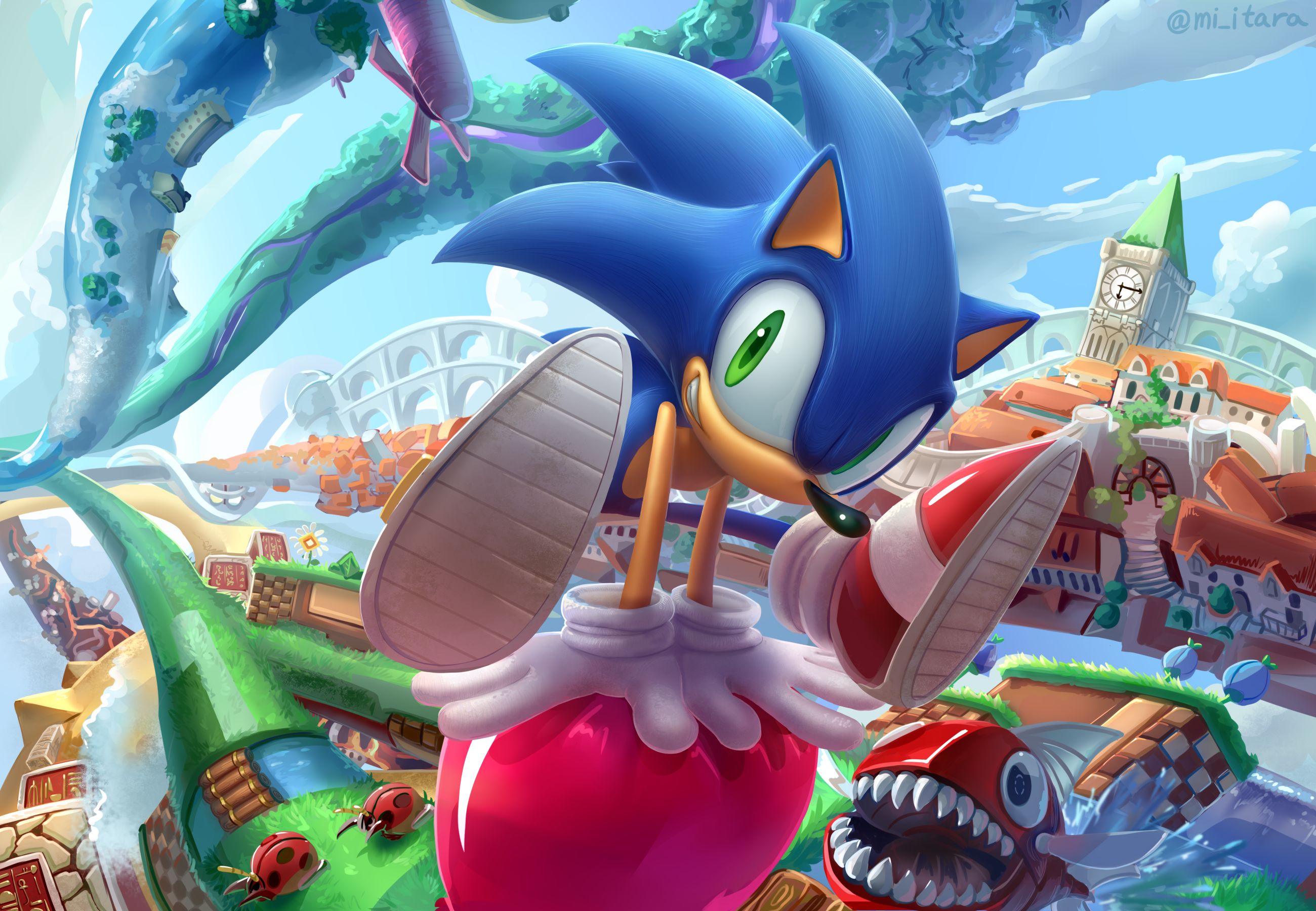 Download mobile wallpaper Green Eyes, Video Game, Sonic The Hedgehog, Sonic for free.