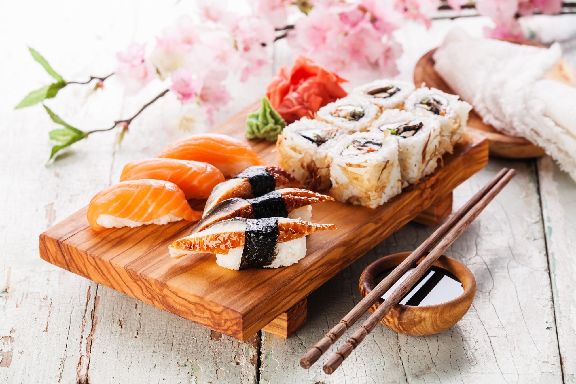 Descarga gratuita de fondo de pantalla para móvil de Sushi, Marisco, Alimento, Arroz, Bodegón, Pez.