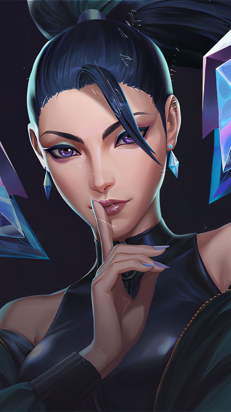 Download mobile wallpaper League Of Legends, Video Game, K Pop, Purple Eyes, Kai'sa (League Of Legends), K/da for free.