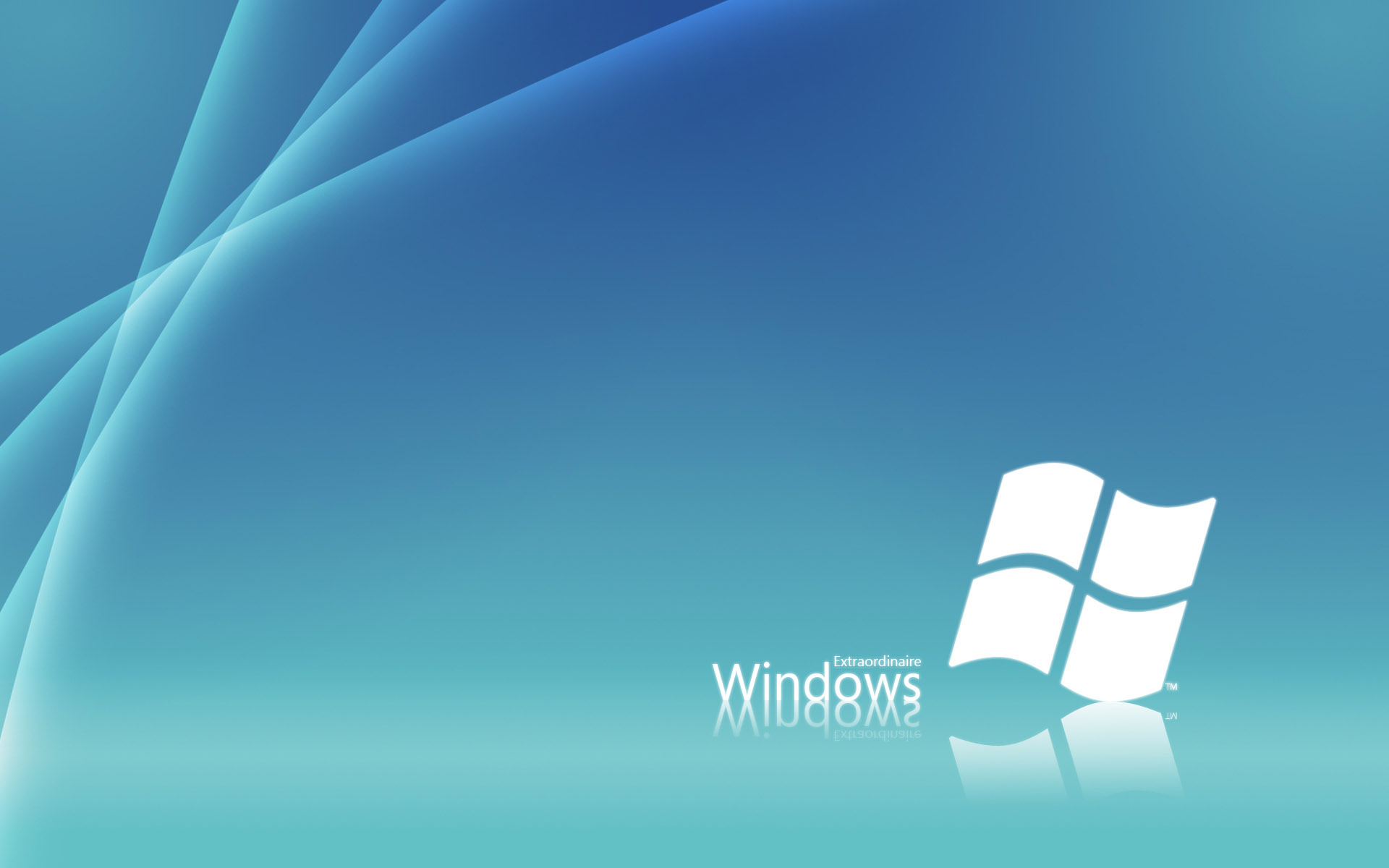 Handy-Wallpaper Windows 7, Microsoft, Technologie, Fenster, Logo, Spiegelung kostenlos herunterladen.